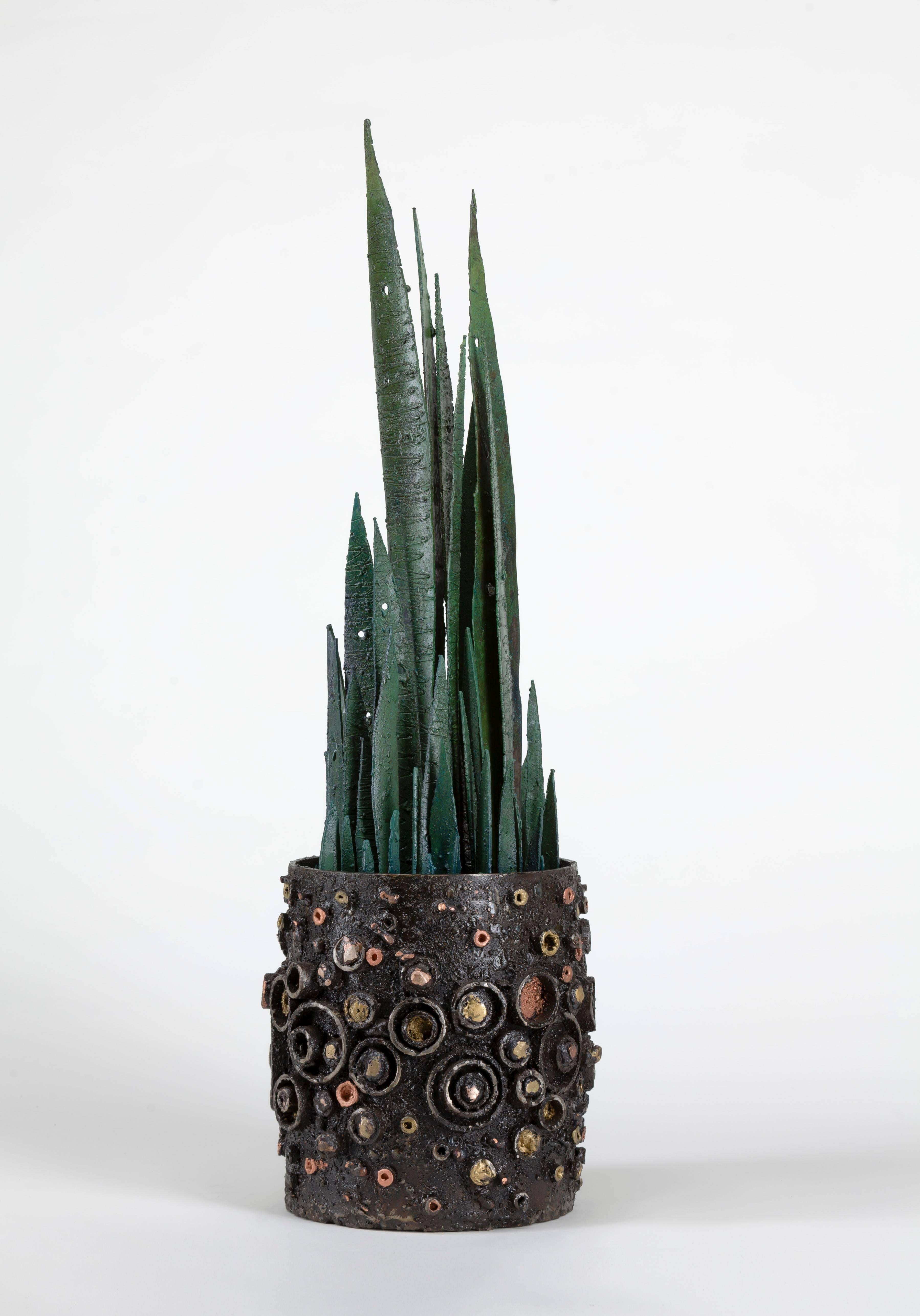 Brutalist James Bearden Potted Plant Sculpture