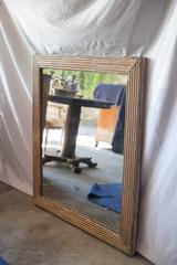 19th Century French Reeded Mirror
