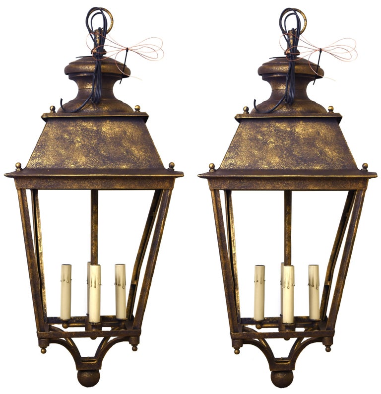 French Outdoor Lanterns At 1stdibs Pair Of Antique French Lanterns