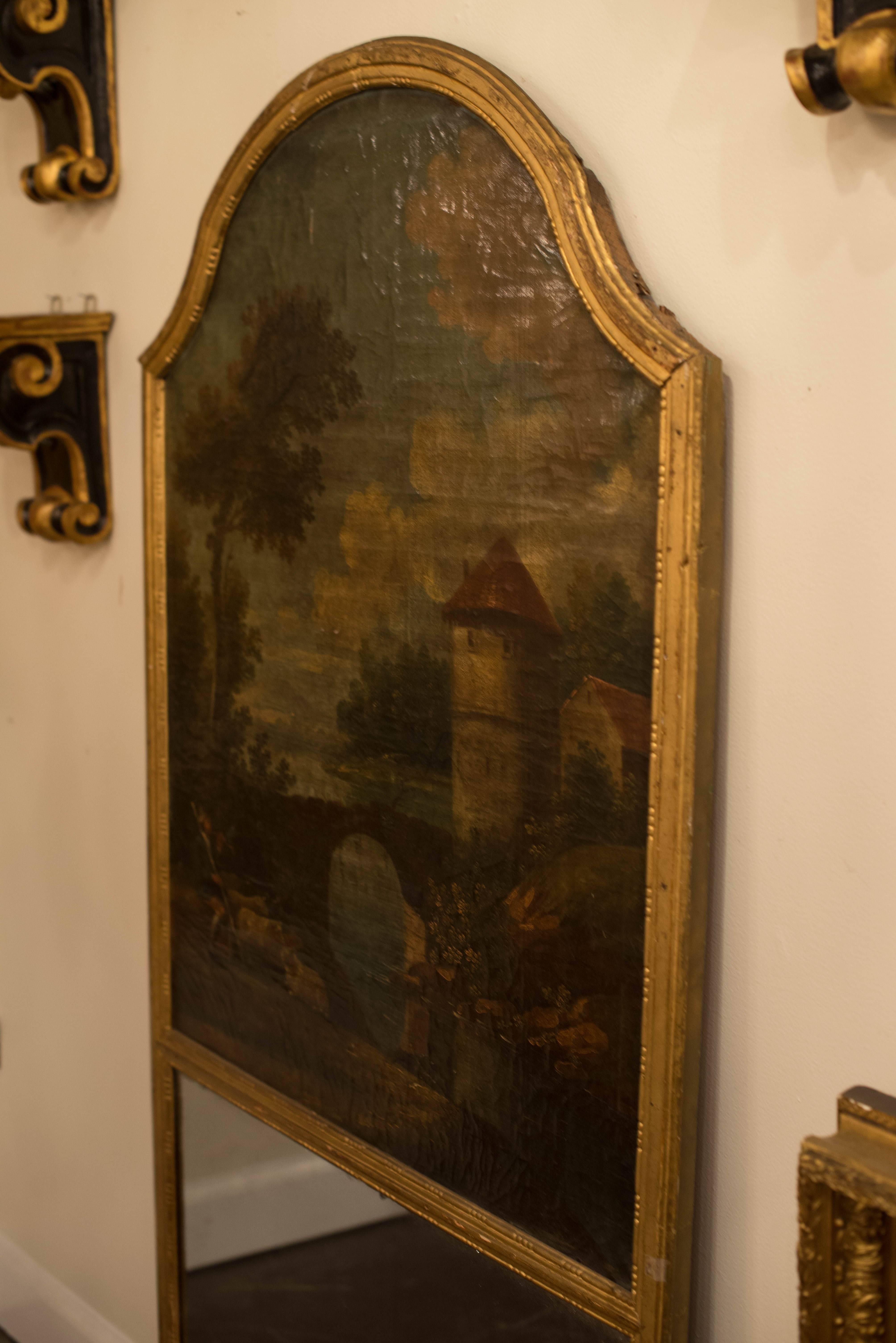 Canvas 18th Century French Trumeau Mirror