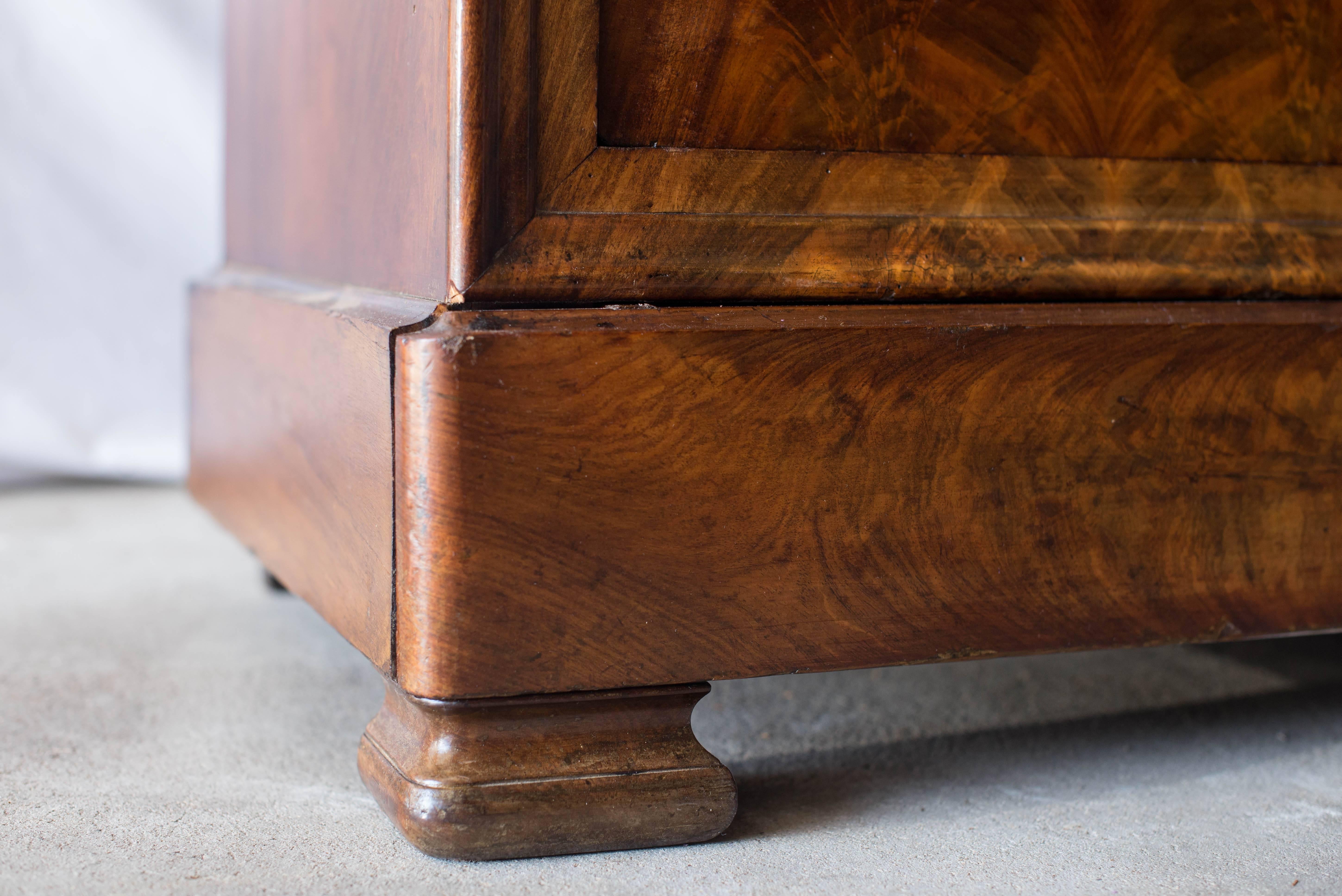 19th Century Louis Philippe Commode with Marble Top In Excellent Condition In Nashville, TN