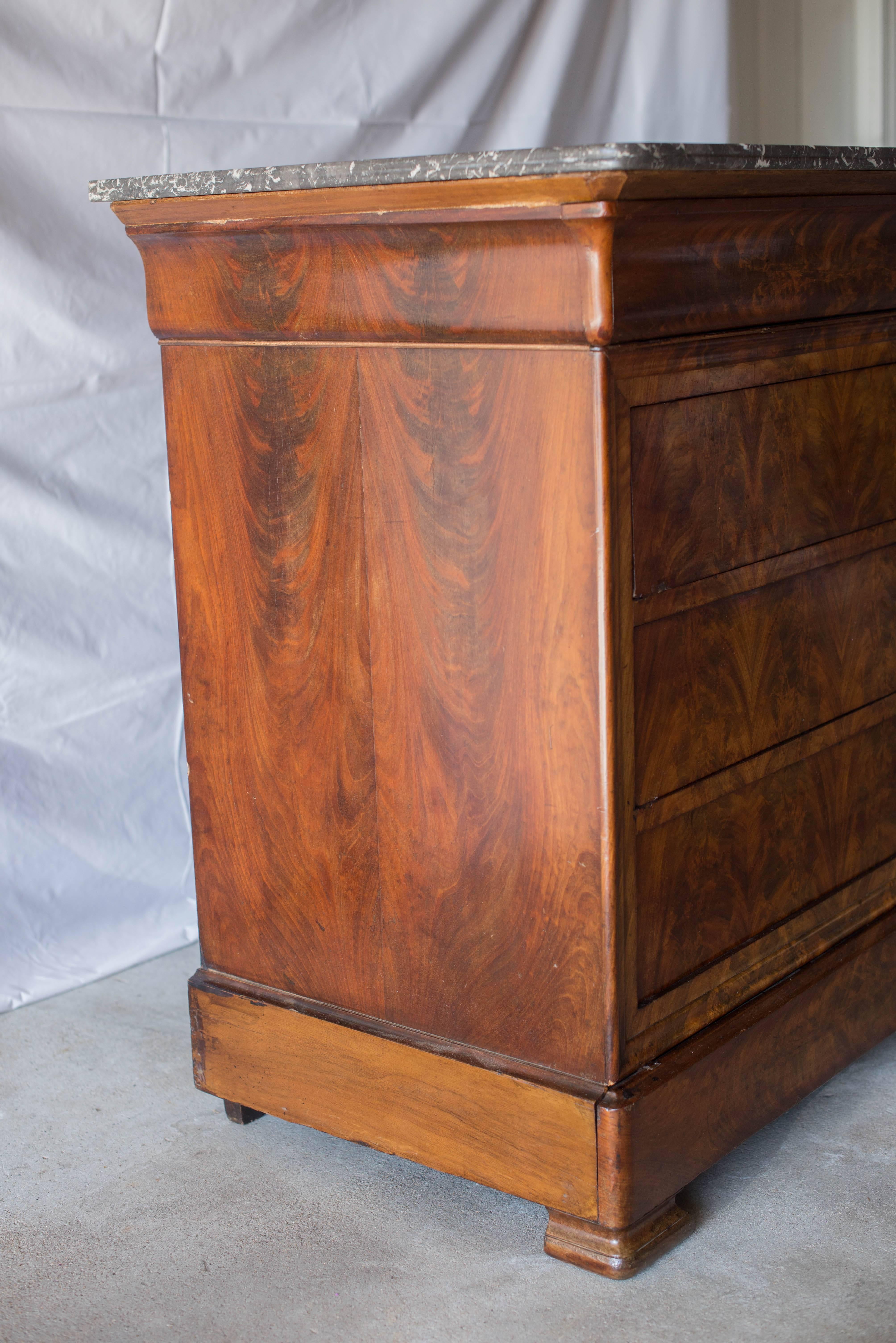 19th Century Louis Philippe Commode with Marble Top 4