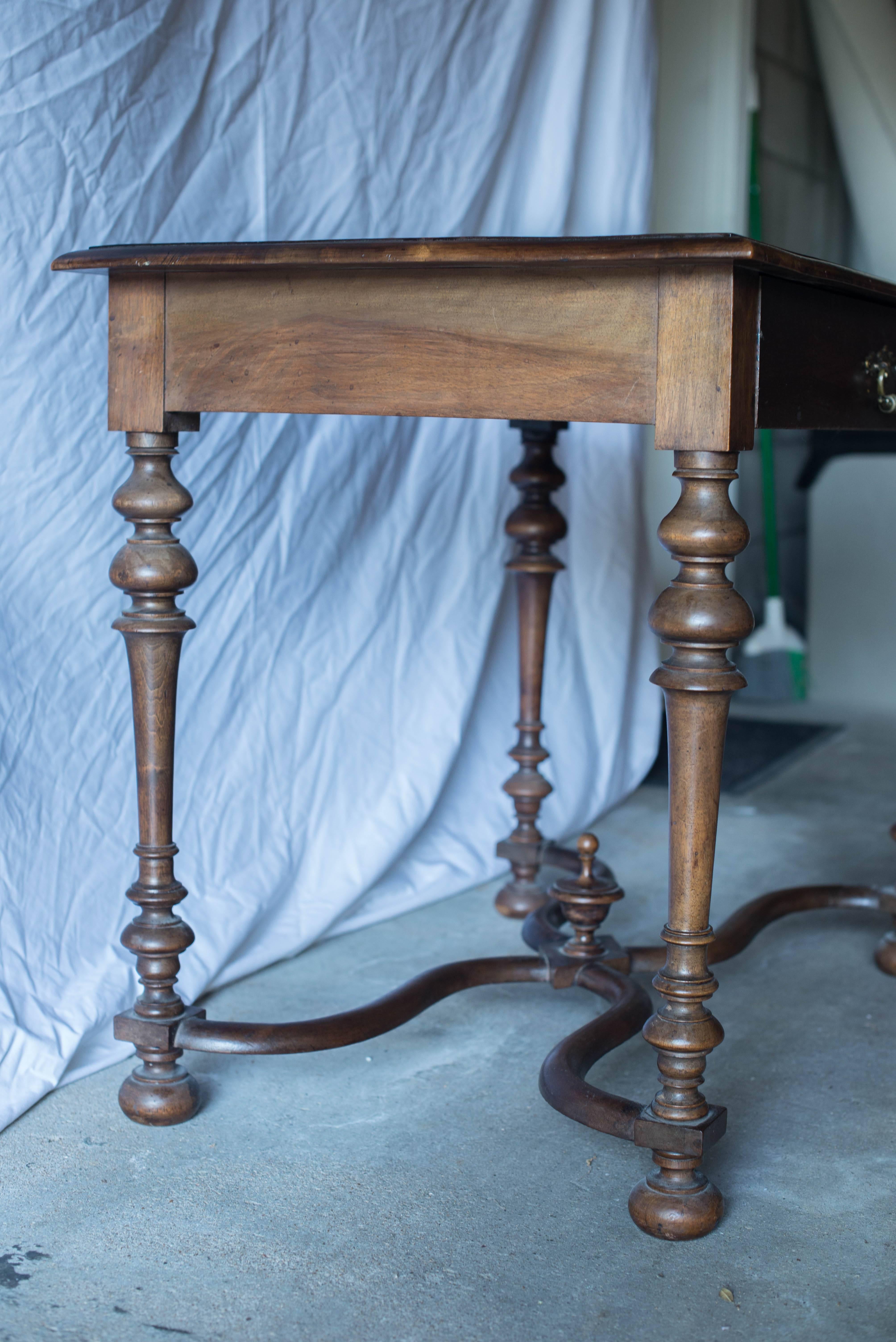 19th Century French Walnut Writing/Side Table 4