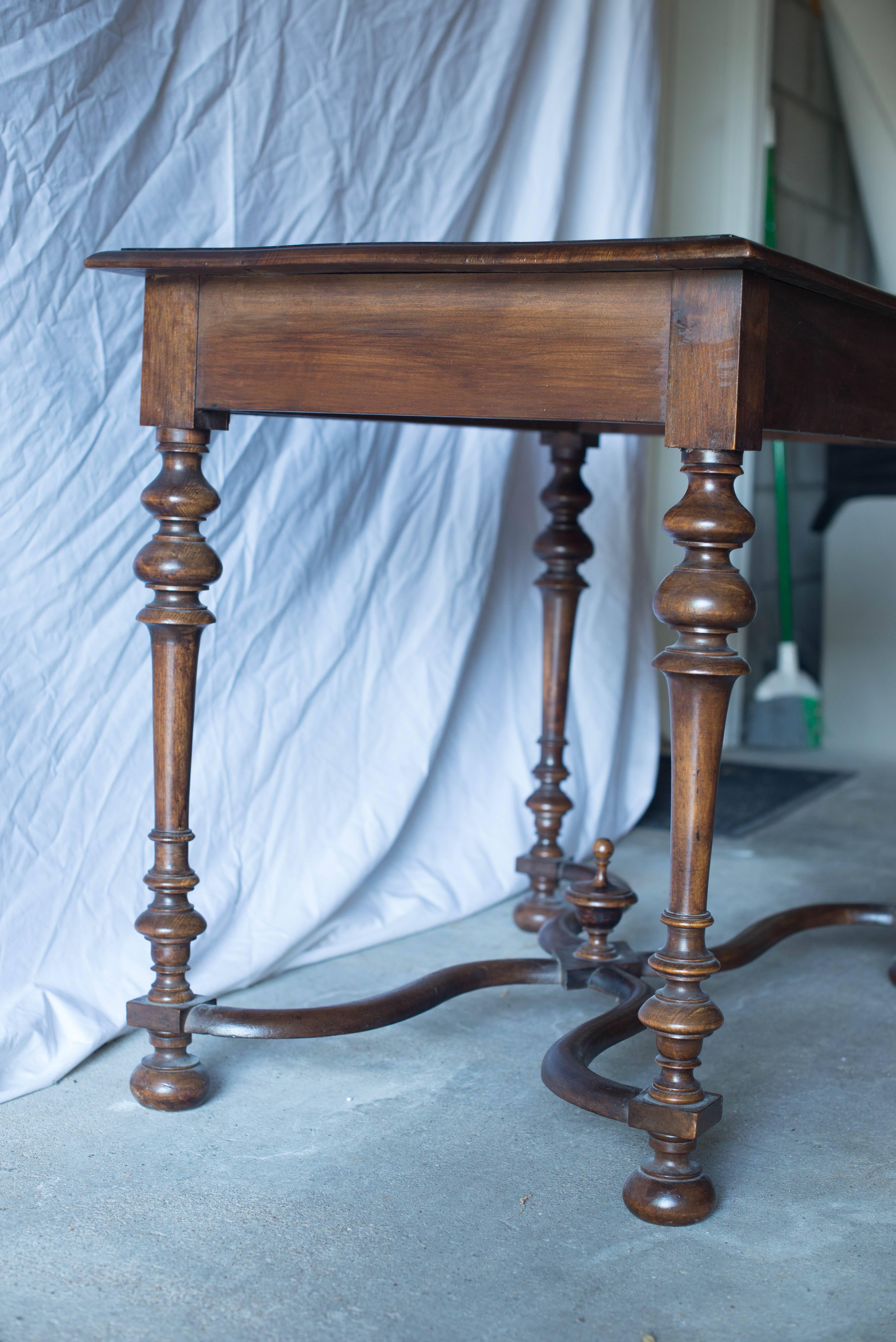 19th Century French Walnut Writing/Side Table 6
