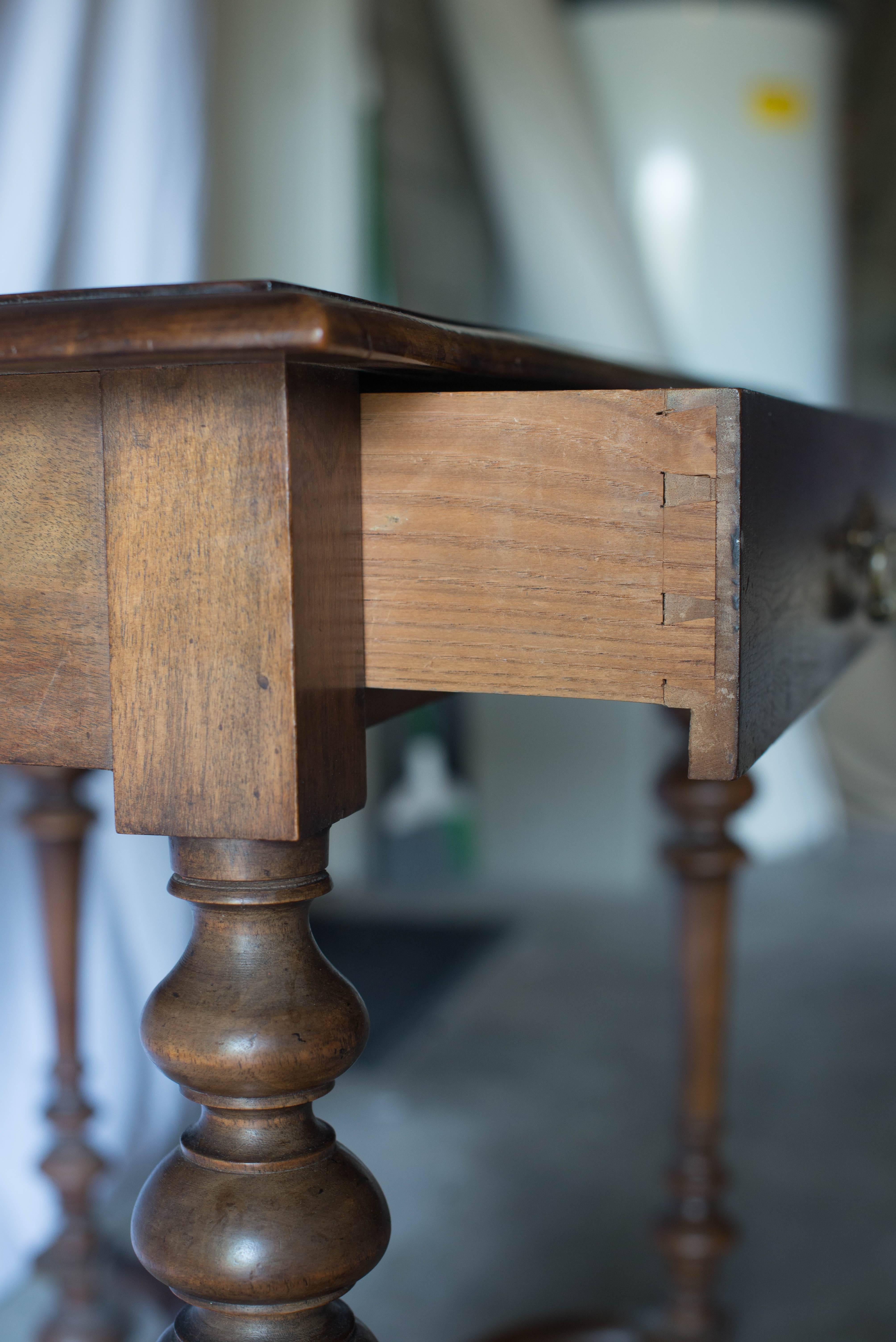 19th Century French Walnut Writing/Side Table 7