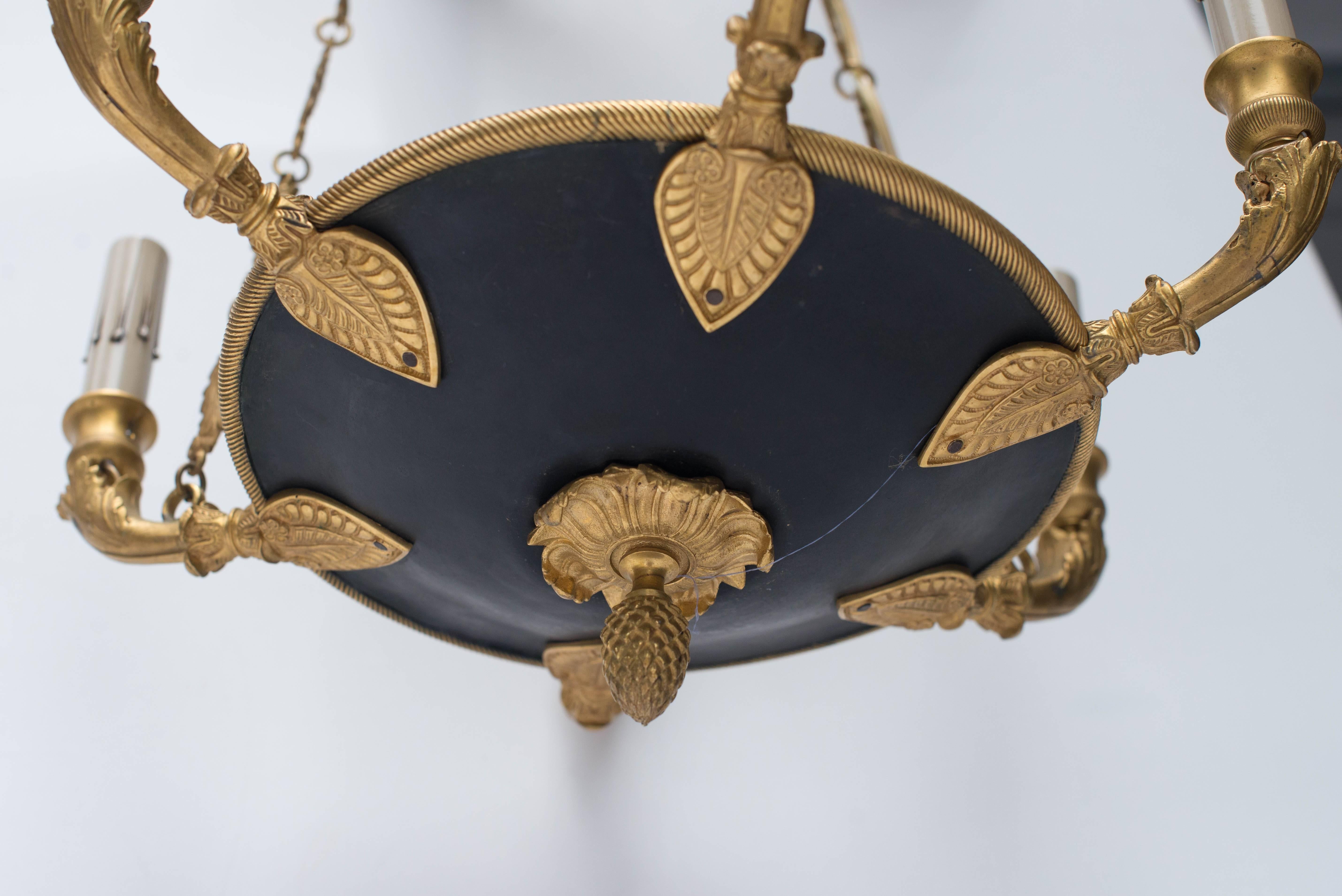 Early 20th Century French Empire Style Chandelier 1