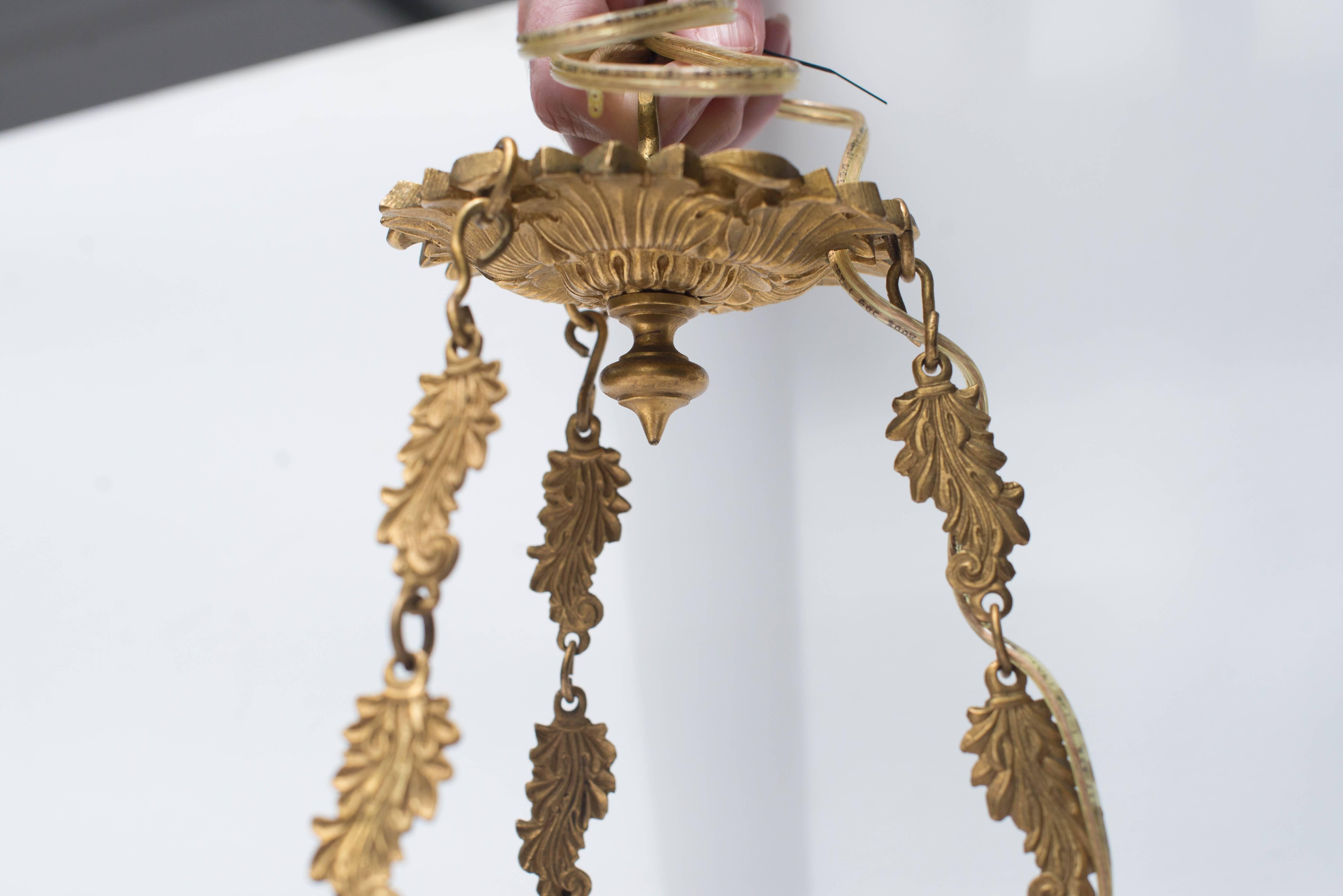 Early 20th Century French Empire Style Chandelier 4