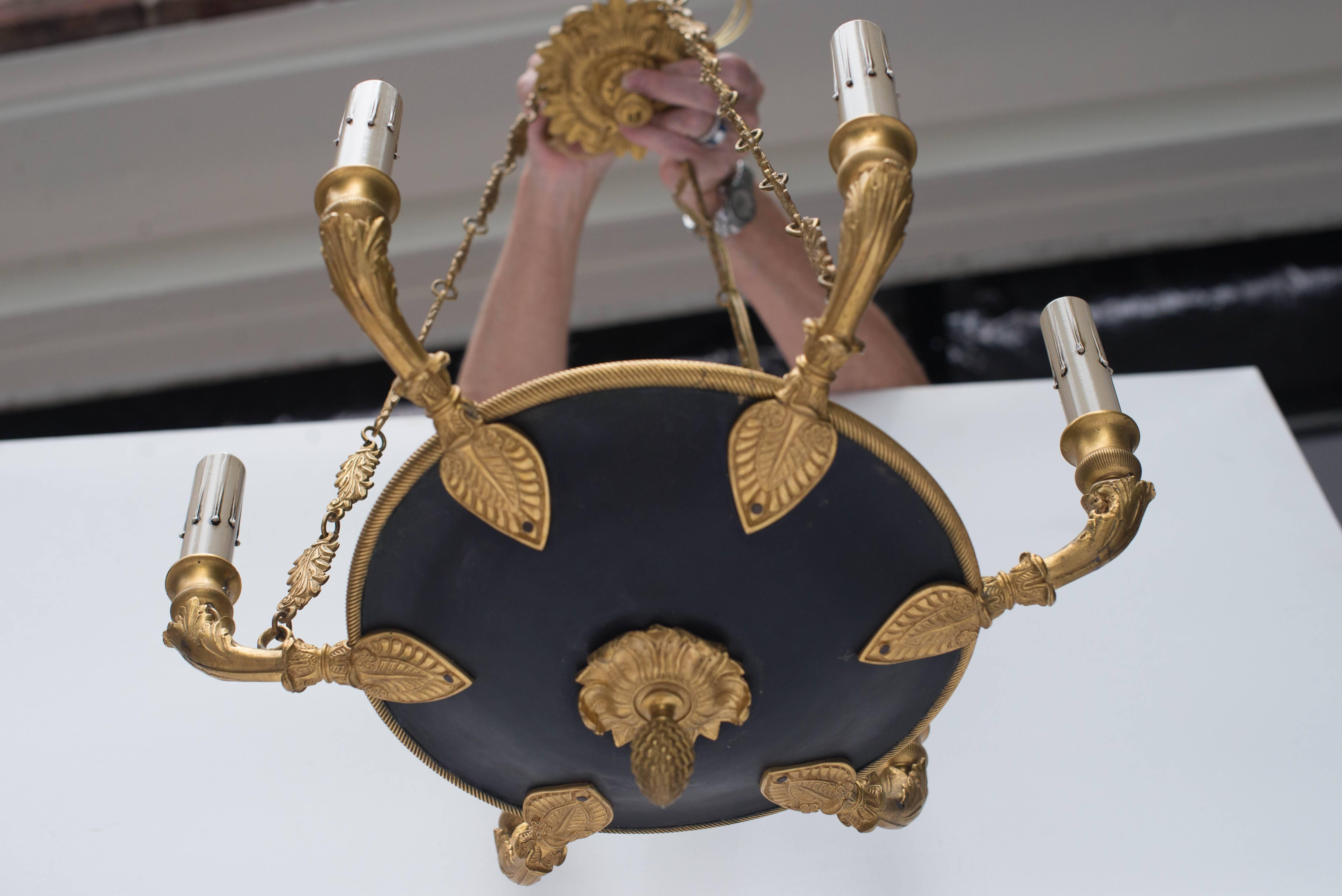 Early 20th Century French Empire Style Chandelier 5