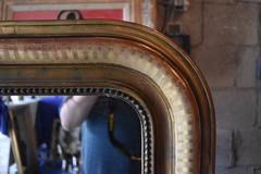 Large Louis Philippe Mirror with Geometric Design