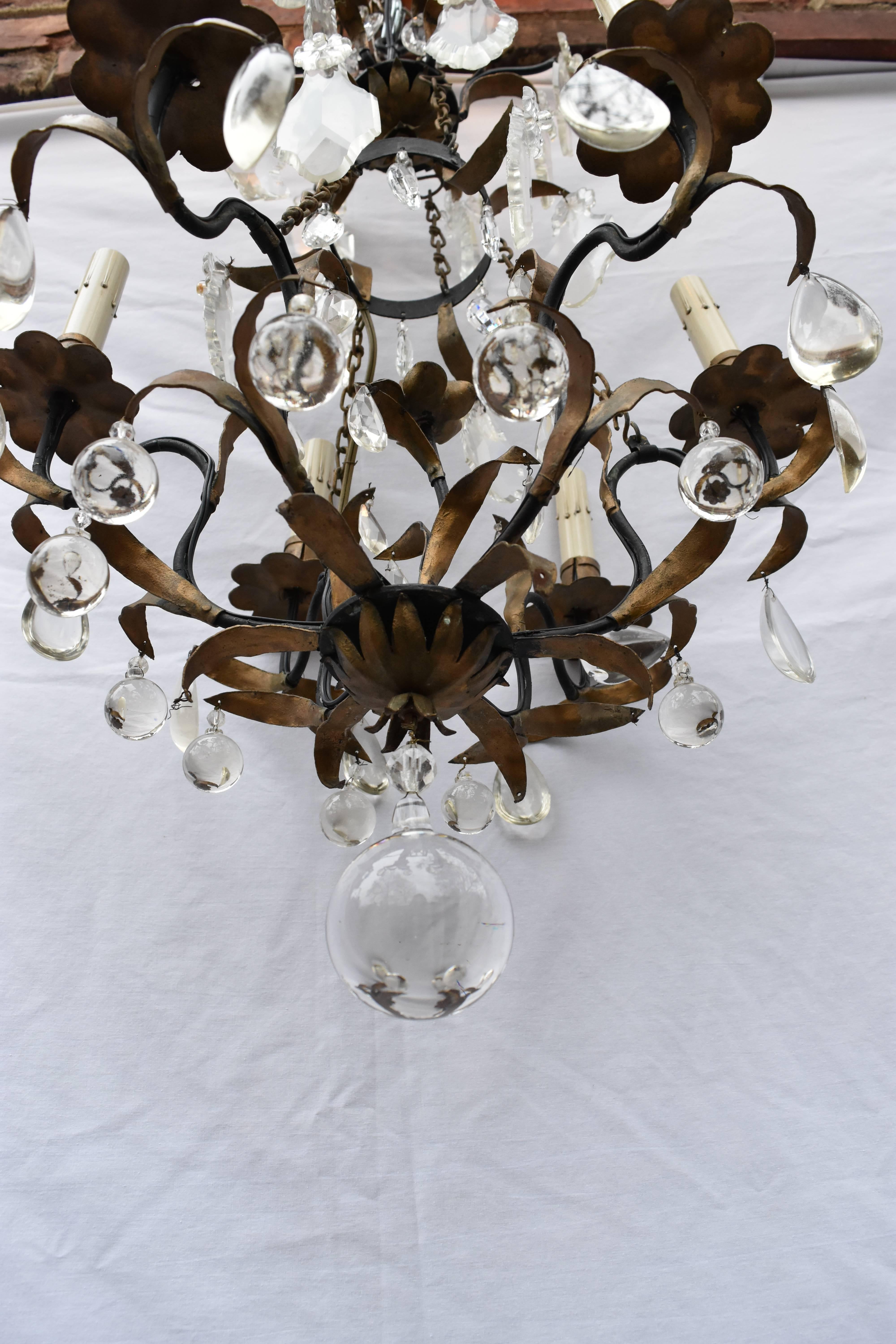 antique french iron chandeliers