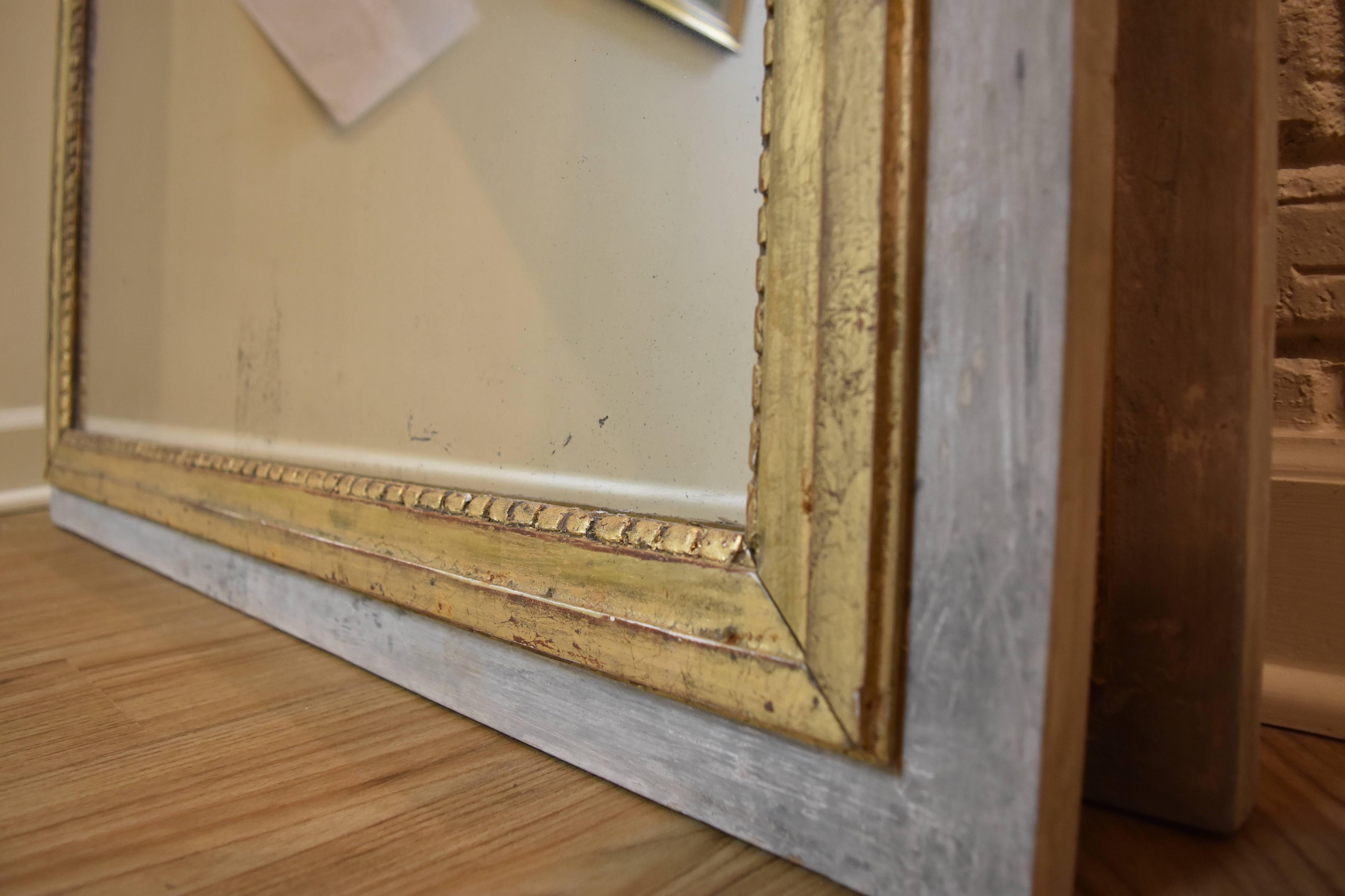 Pair of Painted and Giltwood Mirrors from the South of France In Excellent Condition In Nashville, TN