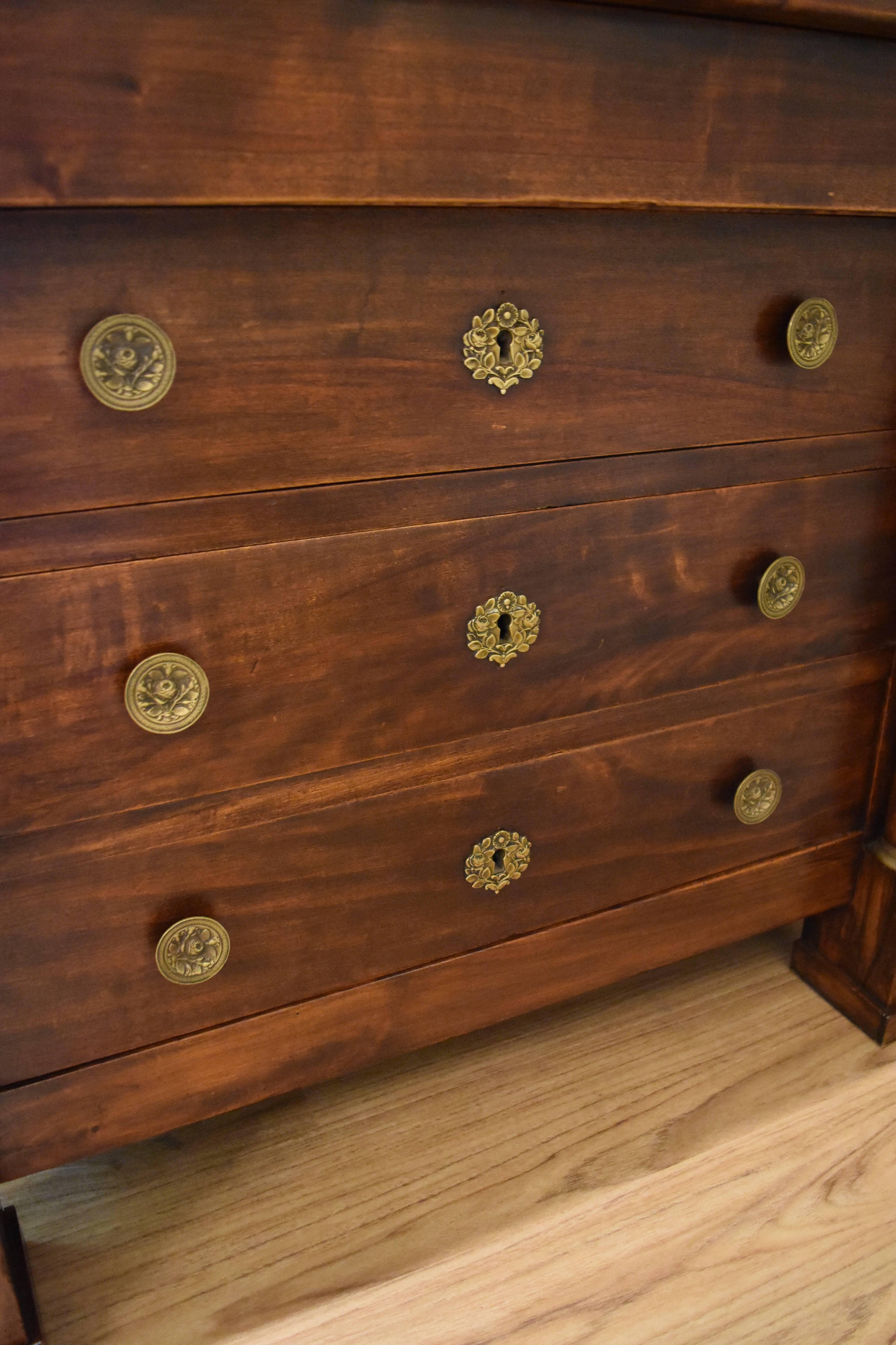 19th Century Small French Empire Chest of Drawers 2