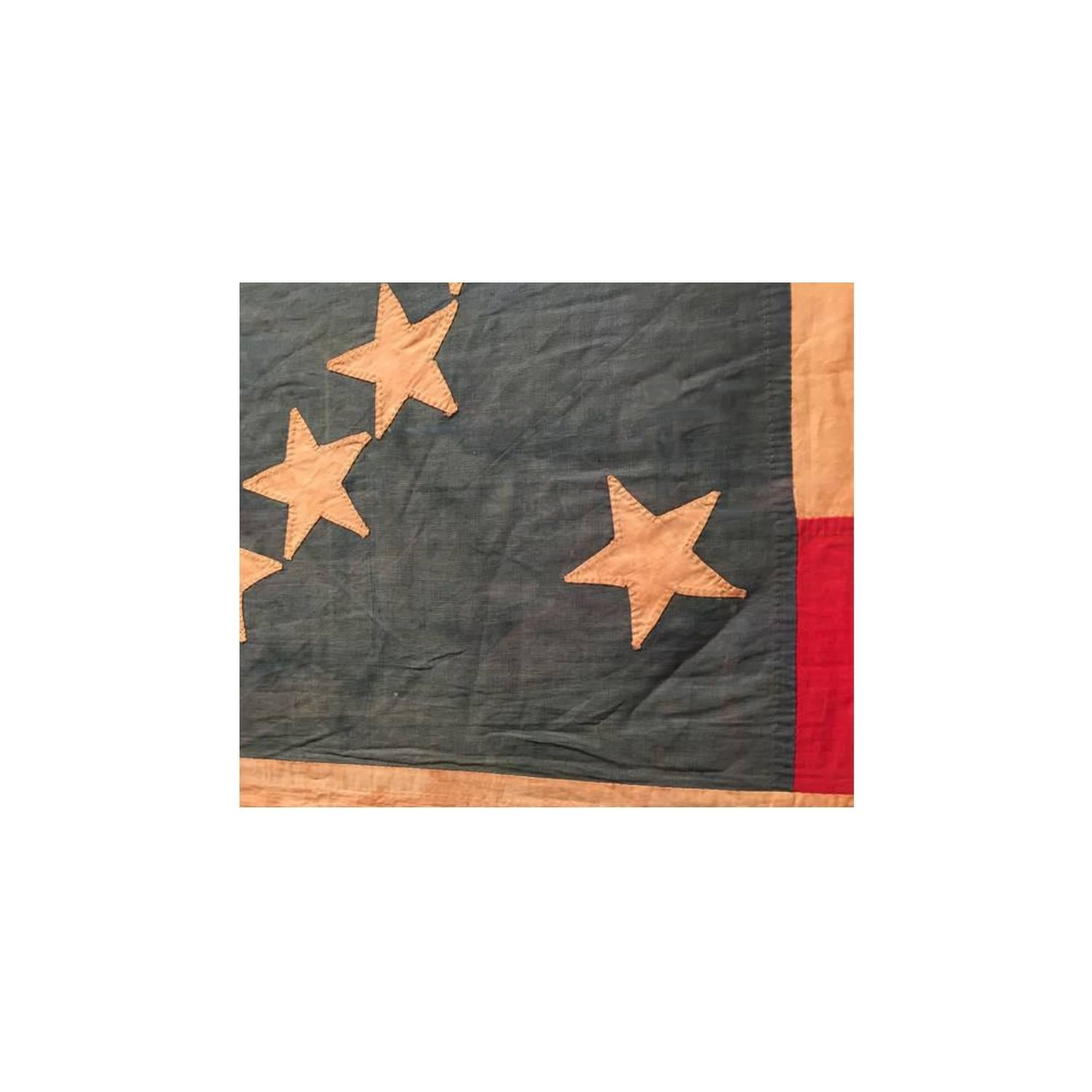 Antique 31 Star Flag, California flag.

Spectacular, extraordinarily rare star arrangement for any antique flag plus the fact that this flag has 31 Stars and 14 stripes making it even more rare. 31 Star flags are very seldom seen and are highly