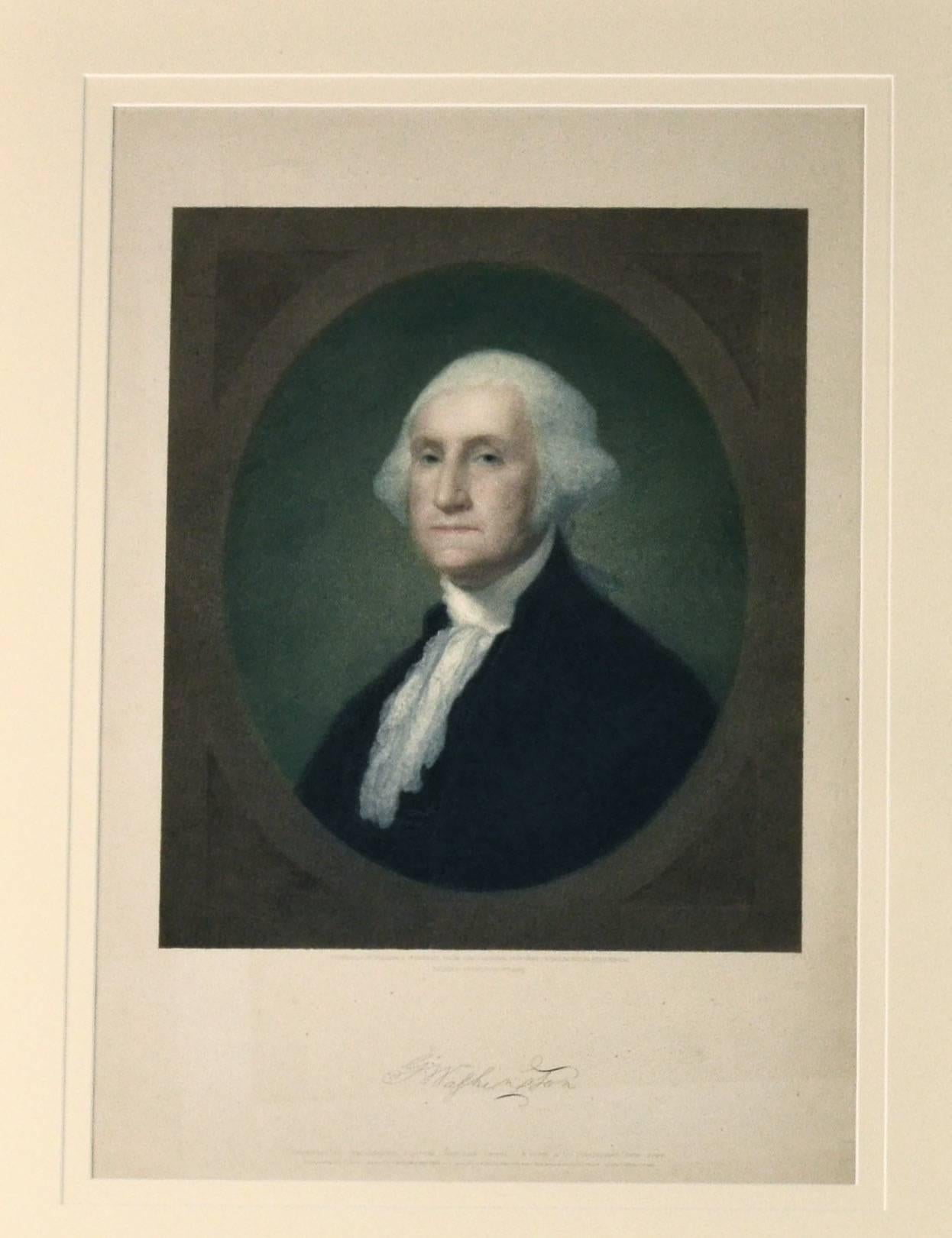 Beautiful antique chromolithograph of our 1st President George Washington.
See information in photograph 3.

Conservation framing with UV acrylic.

