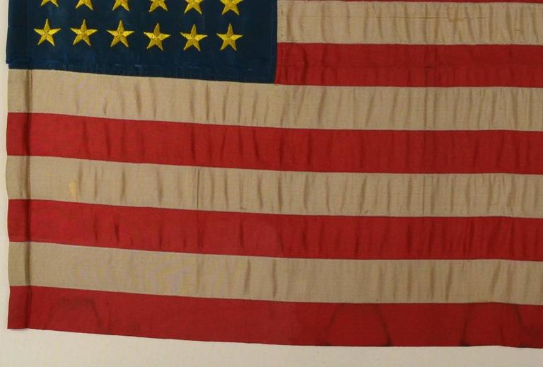 American Hand-Sewn 36 Star Civil War Flag, Masterpiece For Sale
