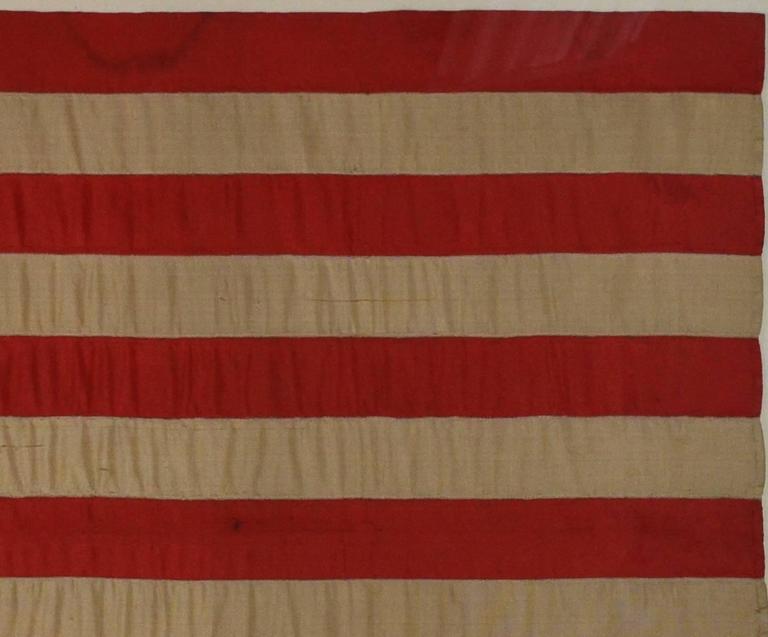 Hand-Crafted Hand-Sewn 36 Star Civil War Flag, Masterpiece For Sale