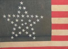 38 Star Flag with Great Star Arrangement Rare