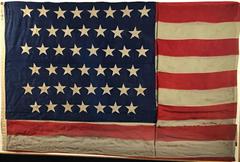 45 Star Flag Framed, circa 1896