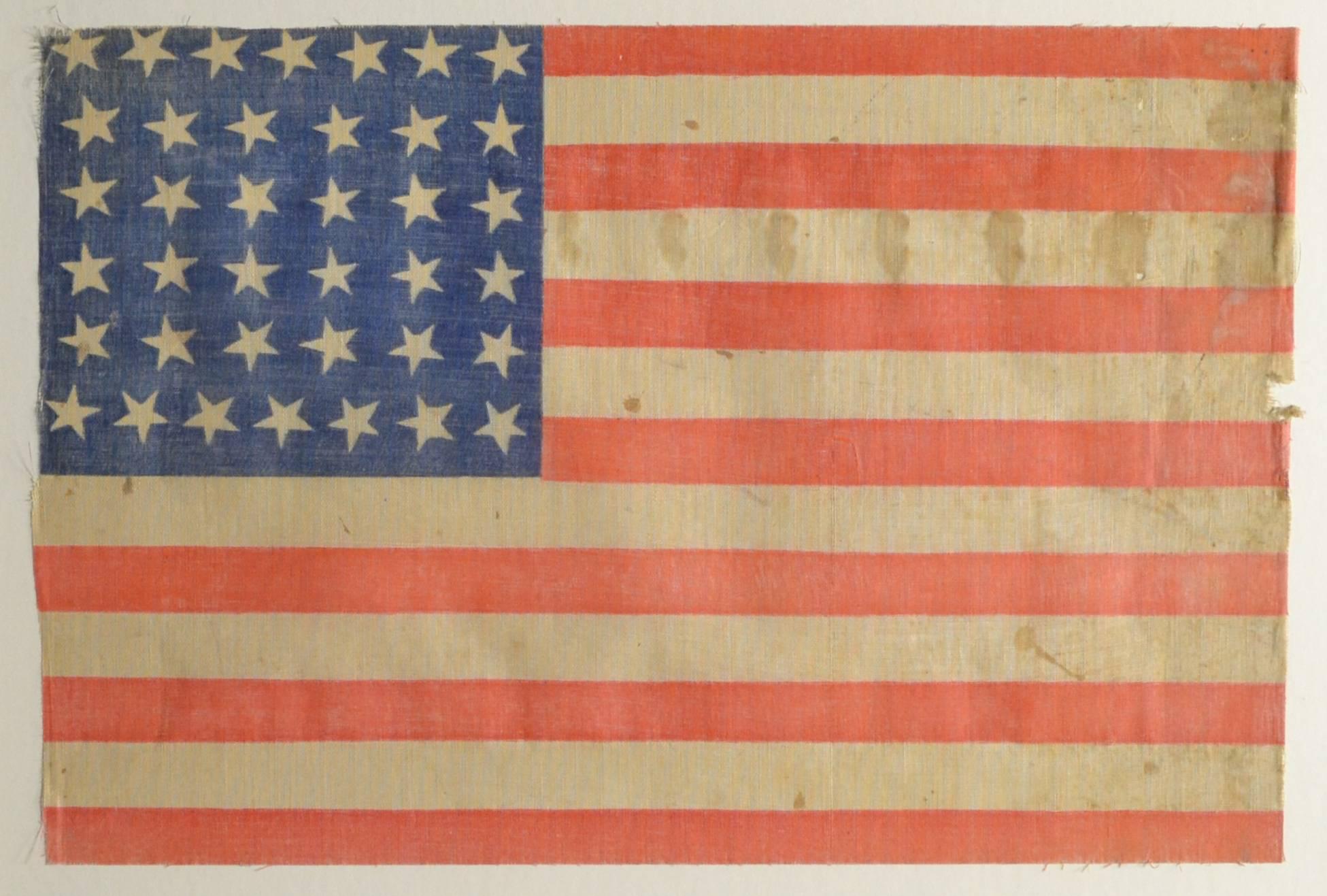 antique 38 star american flag