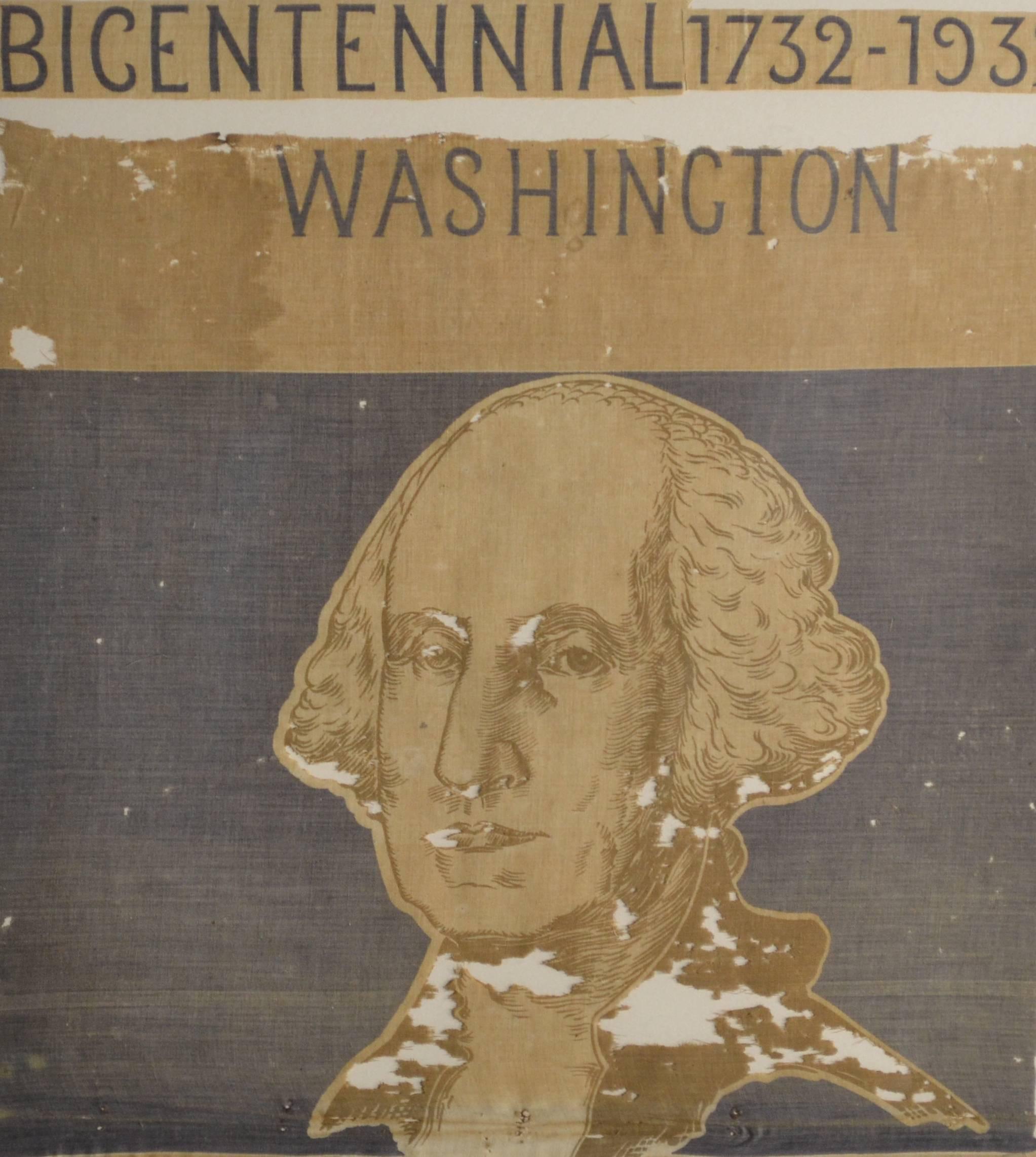 Really cool vintage patriotic textile from 1932, 85 years old. Celebrating the 200th Anniversary of the birth of our 1st President George Washington. It presents itself as a great piece of art.
Museum framing with UV acrylic
Historical