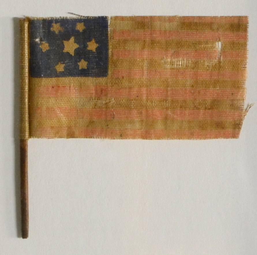 American Classical Rare 7 Star Civil War Era Flag For Sale