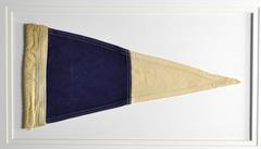 Vintage Nautical Signal Pennant Maritime, Framed