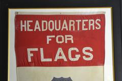 Rare Giant Flag Company Advertising Banner, Vintage