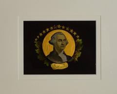 Antique Reverse Painting George Washington
