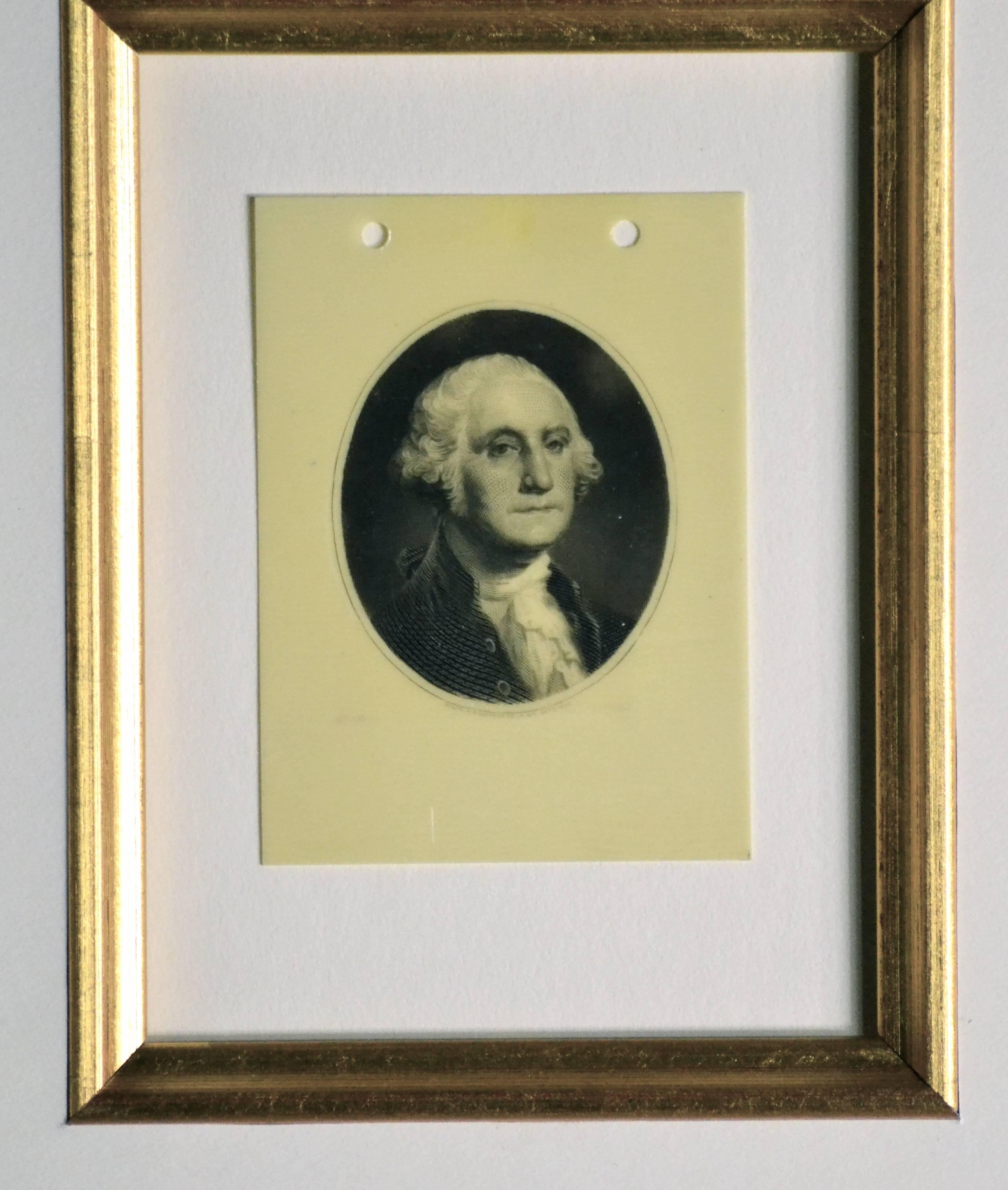 American Classical George Washington Cellulite Image, 1899, President Presidential For Sale