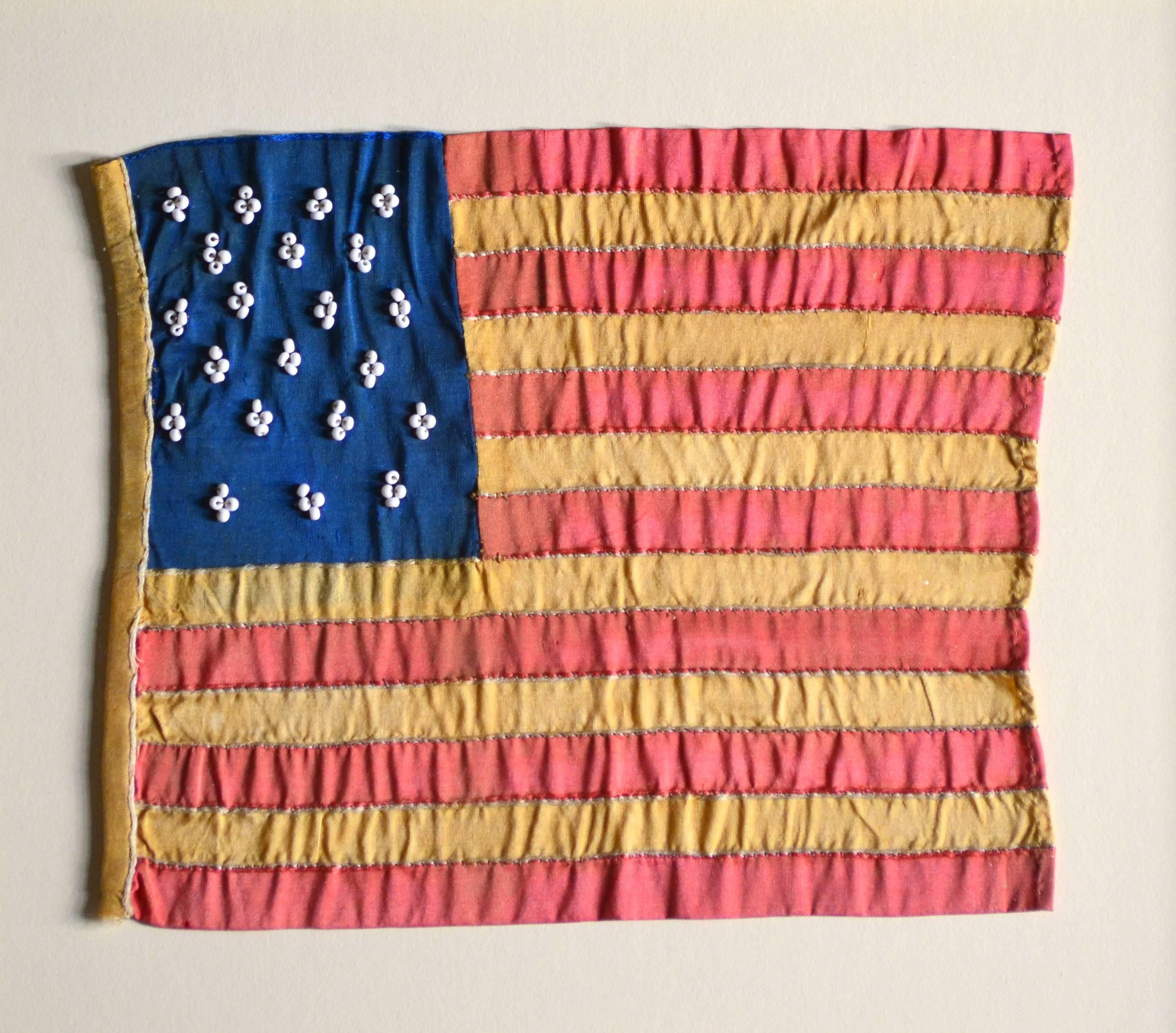 American Colonial Antique 21 Star Flag Hand Sewn, Handmade,  For Sale