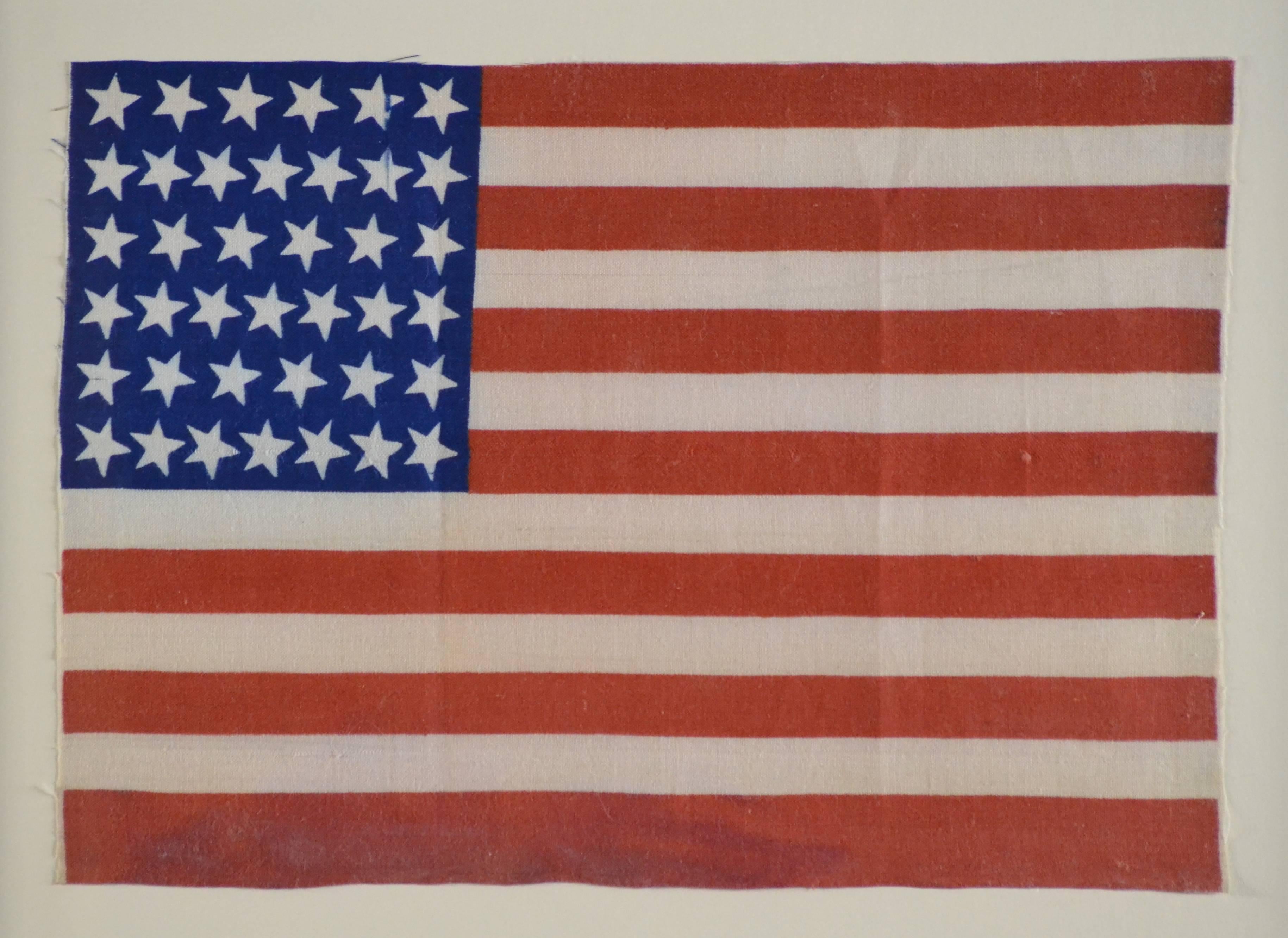 American Antique 39 Star Flag, circa 1889 For Sale