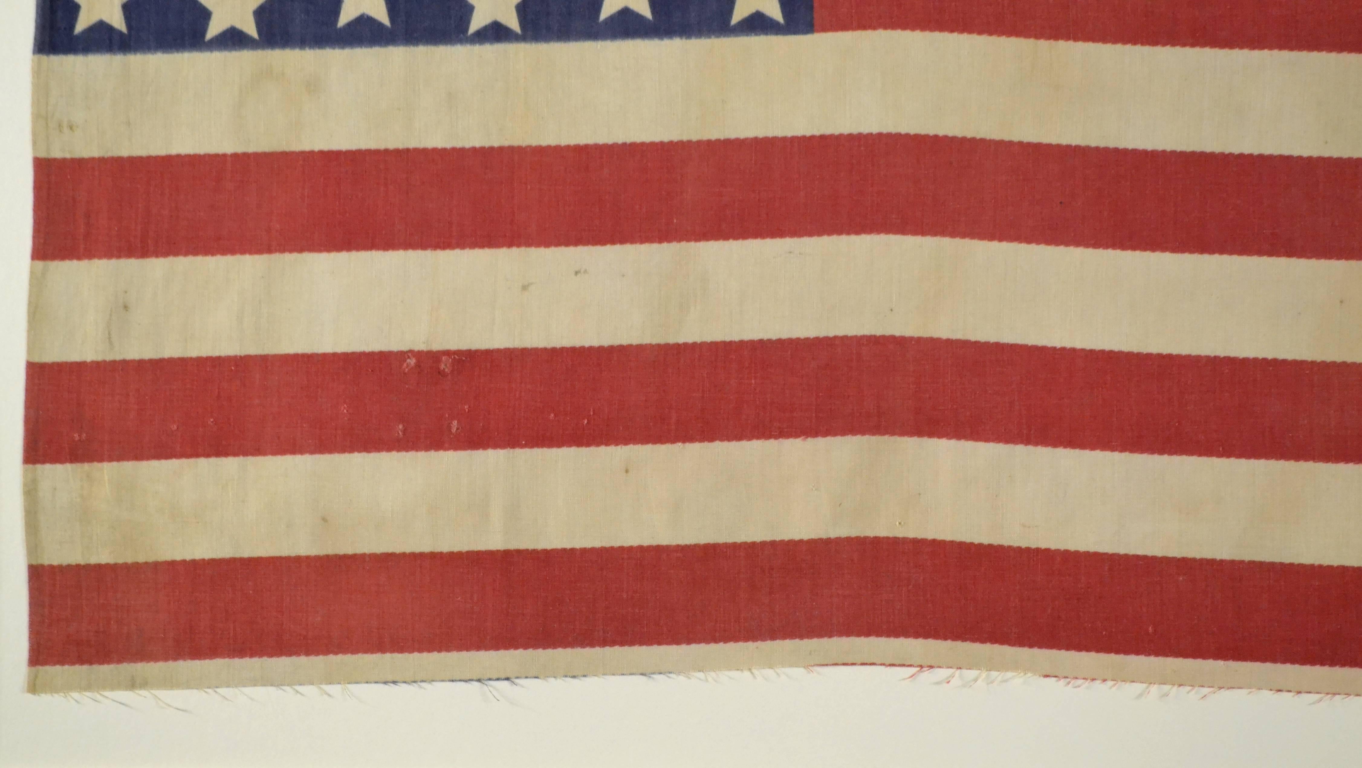 American Classical Antique 42 Star American Flag, circa 1889-1890 For Sale