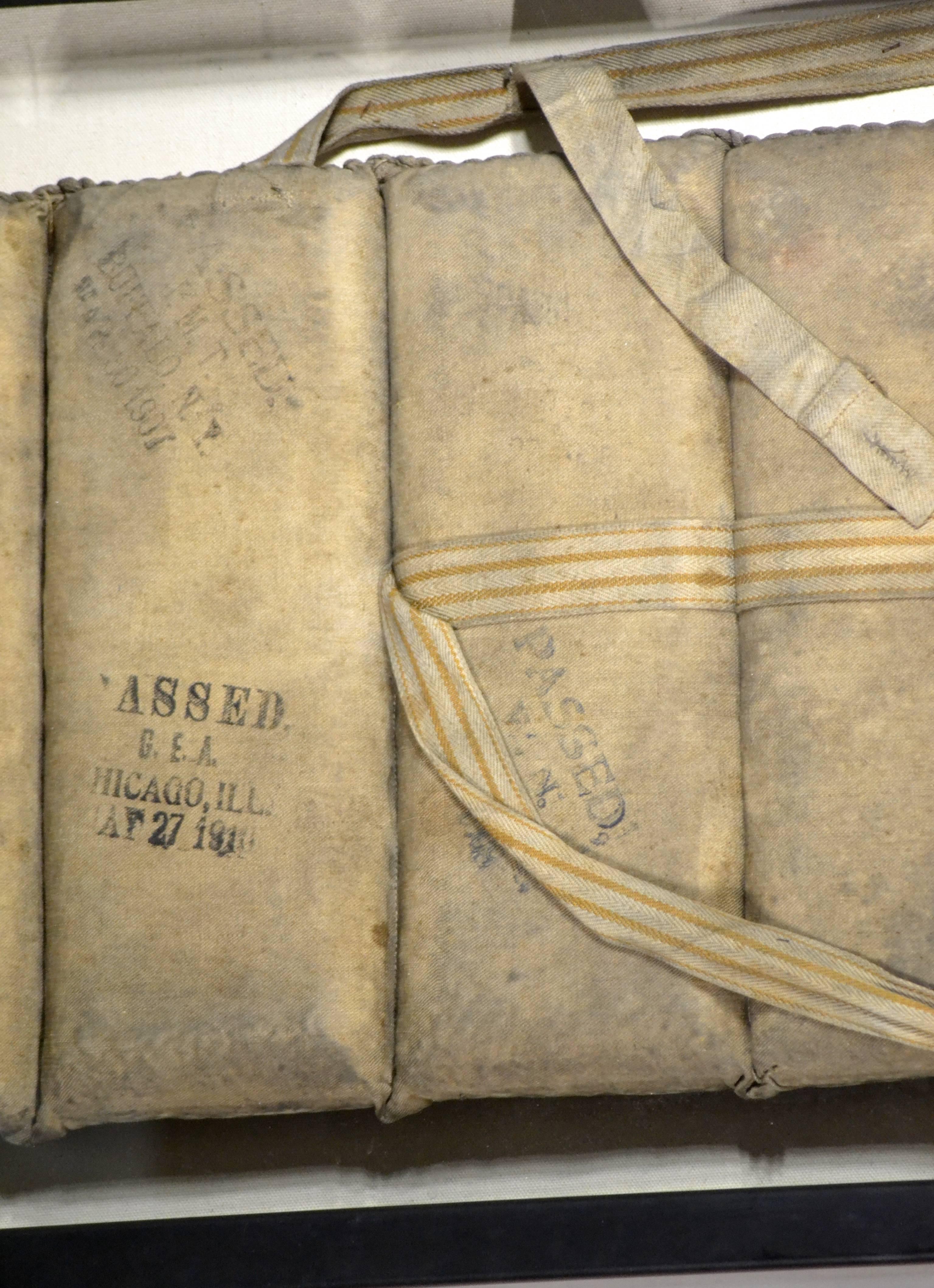 American Classical Antique Cork Life Vest Nautical Decor For Sale
