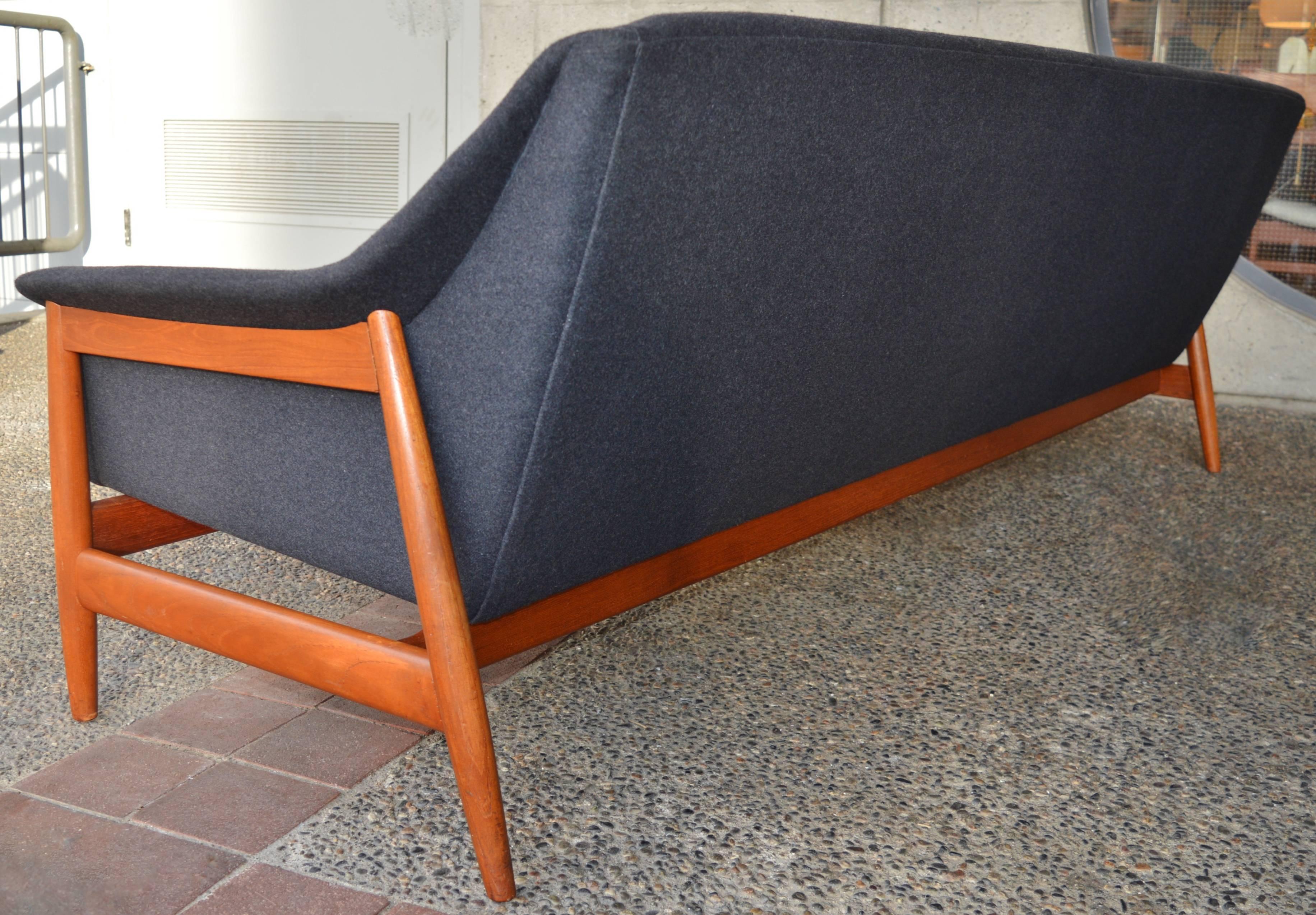 Hot Restored Teak Sofa and Lounge Chair in the Style of Folke Ohlsson 3