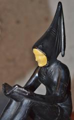 Art Deco Harlequin Lamp with Tiered Glass Shade, 1920s JB Hirsch