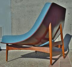 Fabulous Donahue Coconut Chair with Rare Wood Base New Latex and Wool