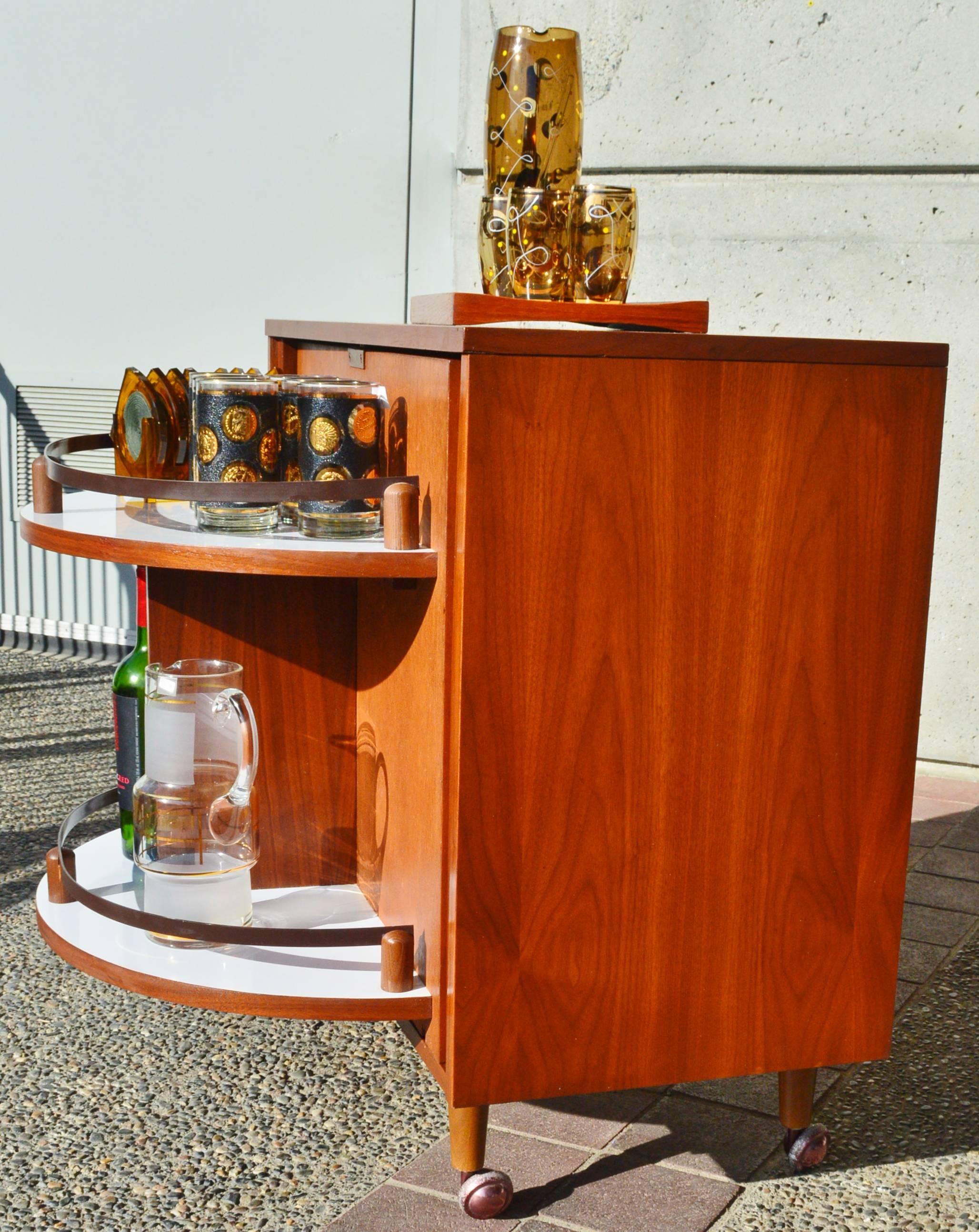 rotating liquor cabinet