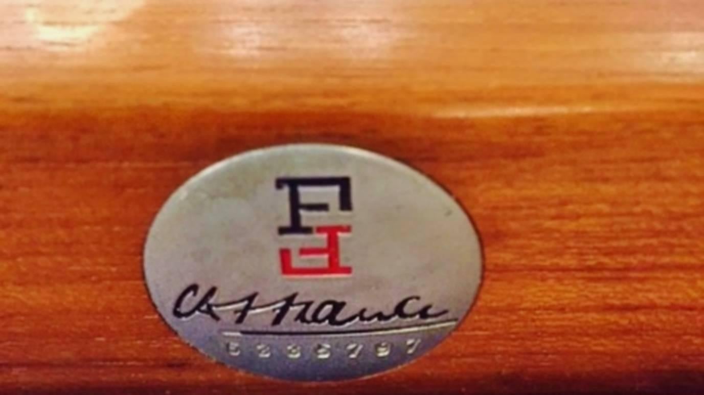 Restored Grete Jalk Teak Frame Sofa Teal Tweed for France and Sons 3