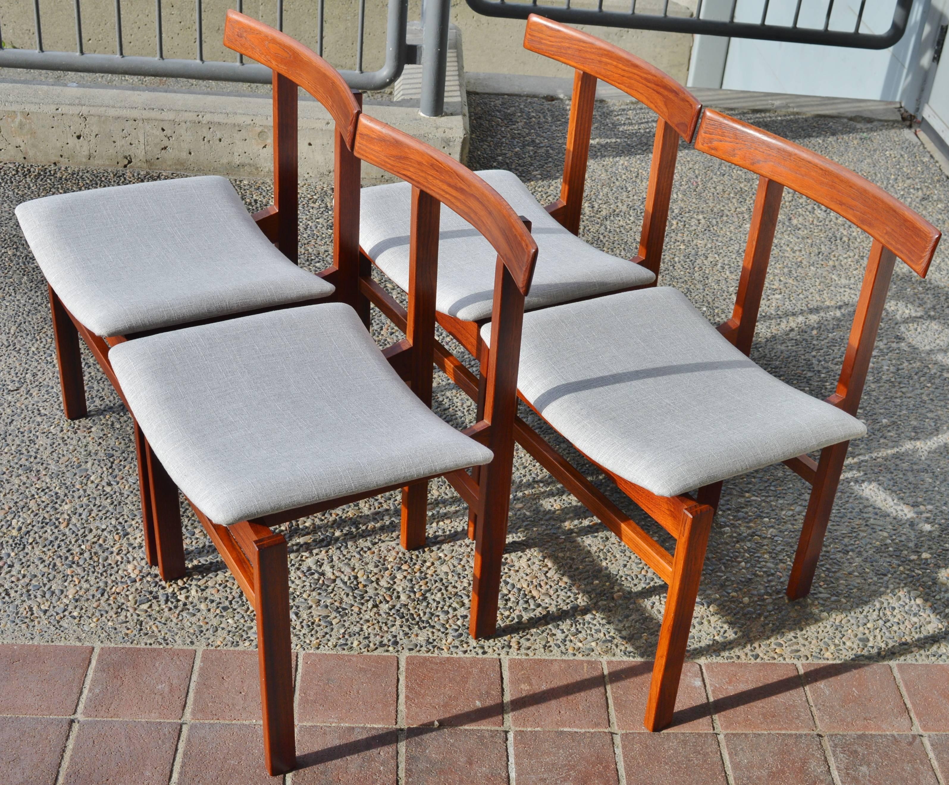 Mid-Century Modern Inger Klingenberg ‘Attributed’ Set of Four Dining Chairs