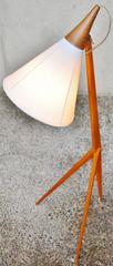 Luxus Teak Praying Mantis Floor Lamp by Uno Kristiansson, 1960s