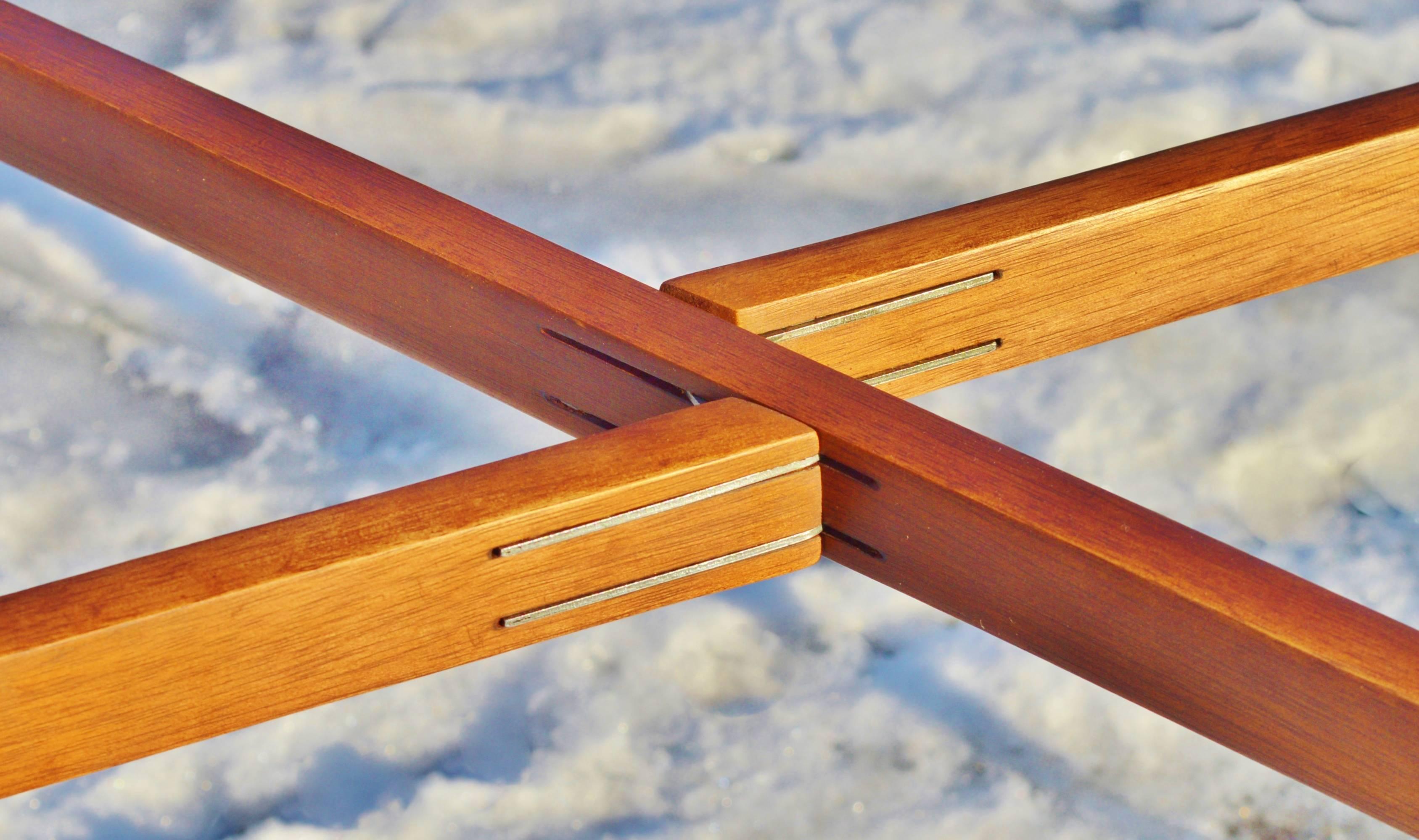 Willumsen and Engholm Teak Tray Top Folding Table for Fritz Hansen 1