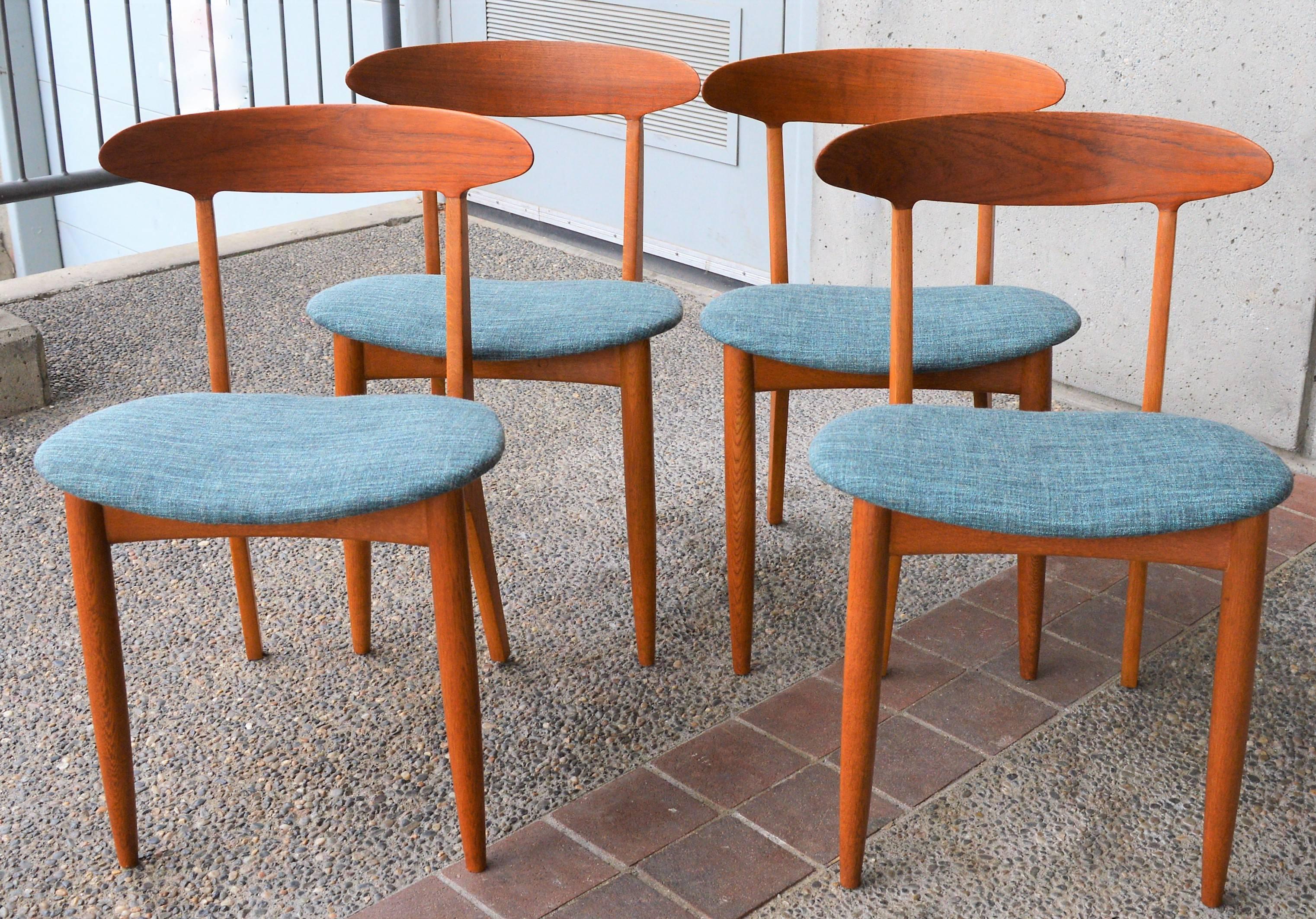 Mid-20th Century Four Dining Chairs by Kurt Ostervig, Danish Modern