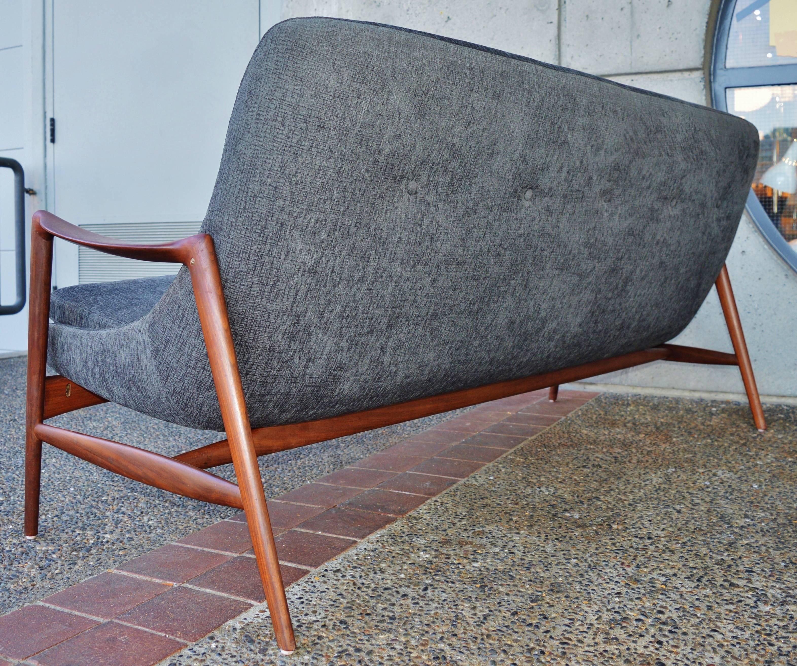 20th Century Restored Danish Modern Teak Sofa by Ingmar Relling for Westnofa