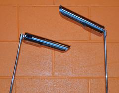 Pair of Abo Randers Chrome Floor Lamps