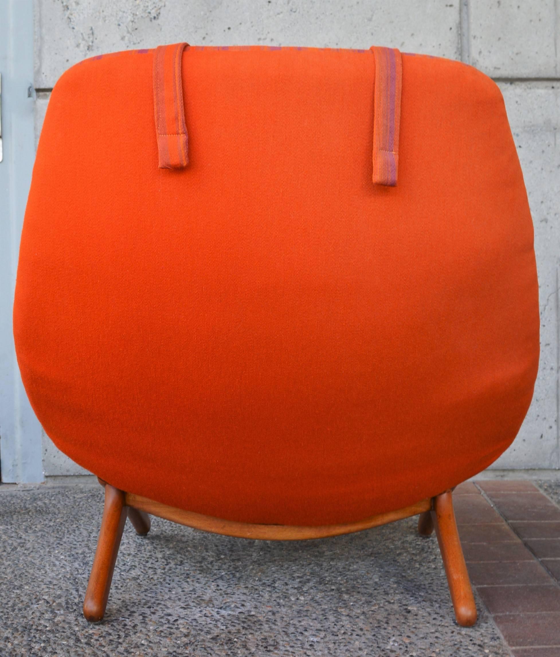 Mid-20th Century Illum Wikkelsø ML 91 Lounge Chair for Mikael Larsen, Danish