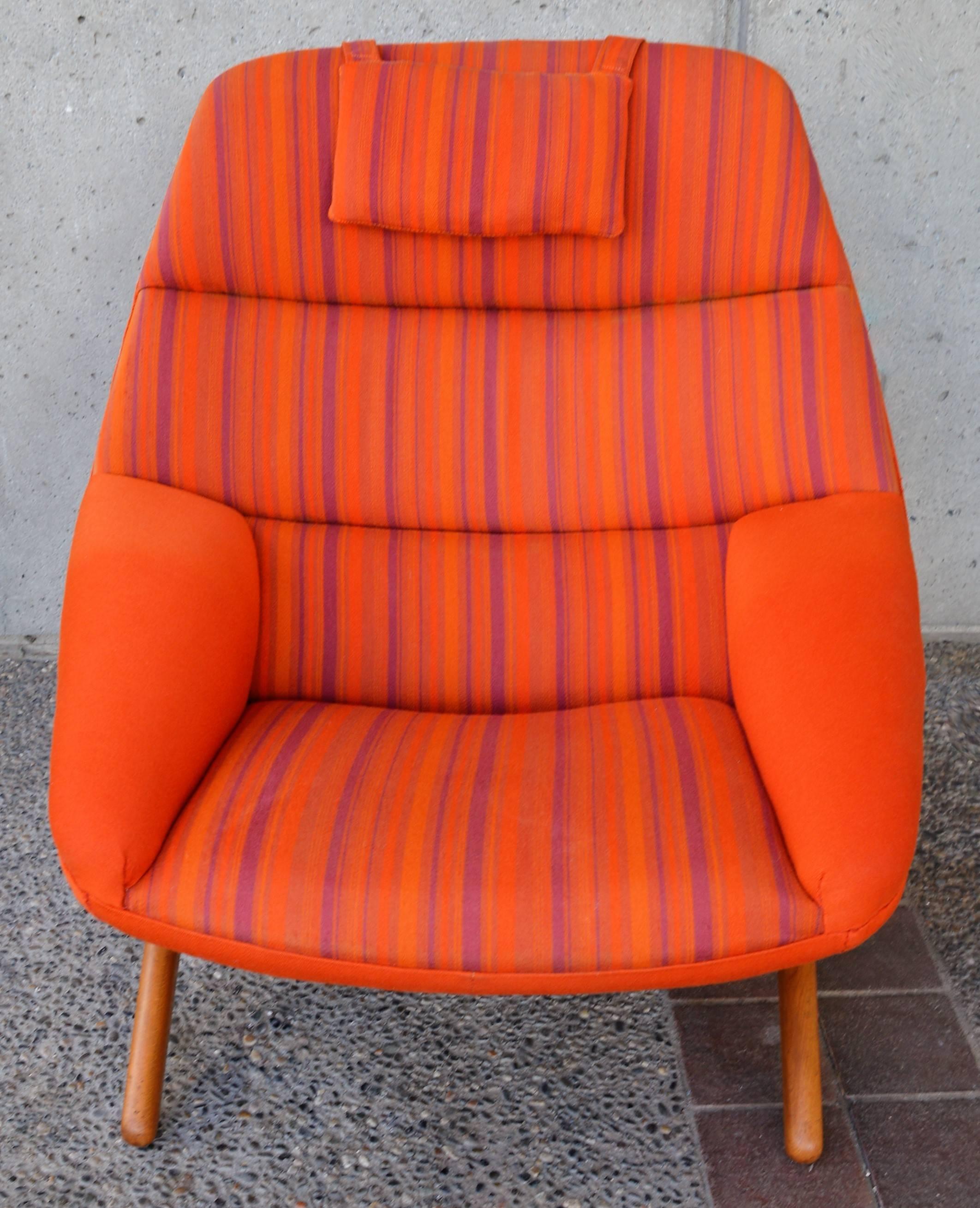 Illum Wikkelsø ML 91 Lounge Chair for Mikael Larsen, Danish In Excellent Condition In New Westminster, British Columbia