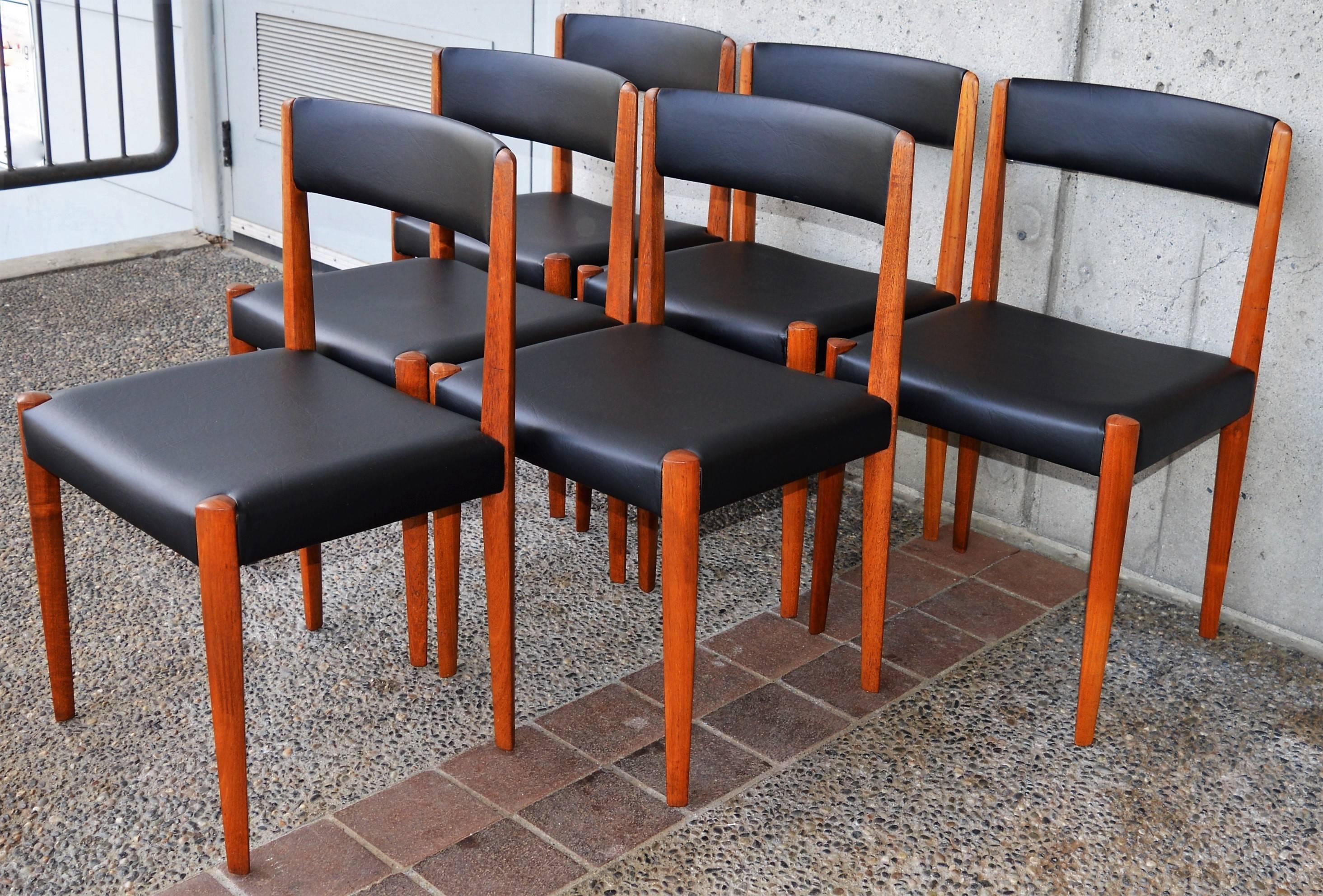 Mid-20th Century Danish Teak Dining Chairs for Fritz Hansen (Set of 6)