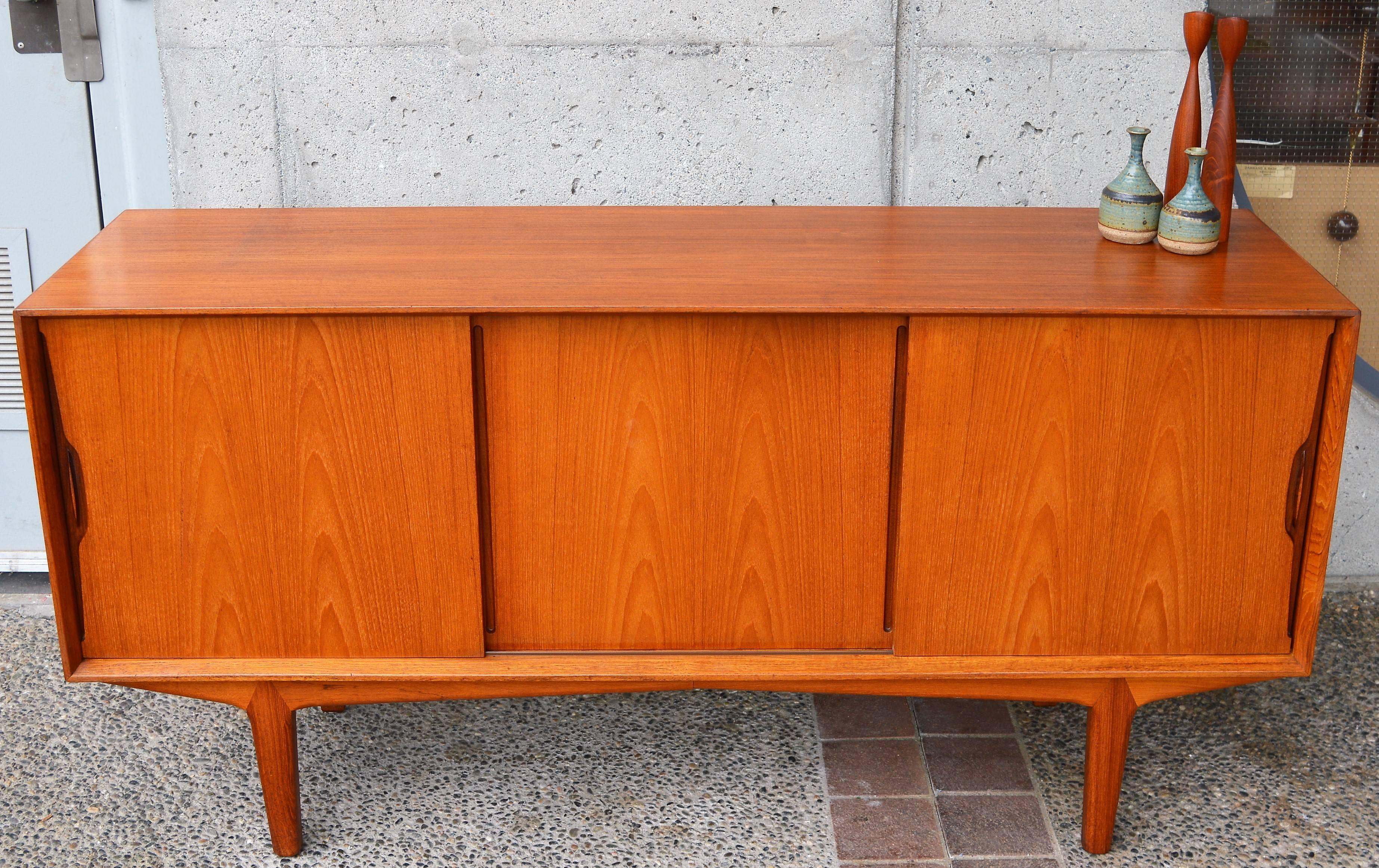 Knud Nielsen Teak Credenza or Buffet for Losning Mobelfabrik 1