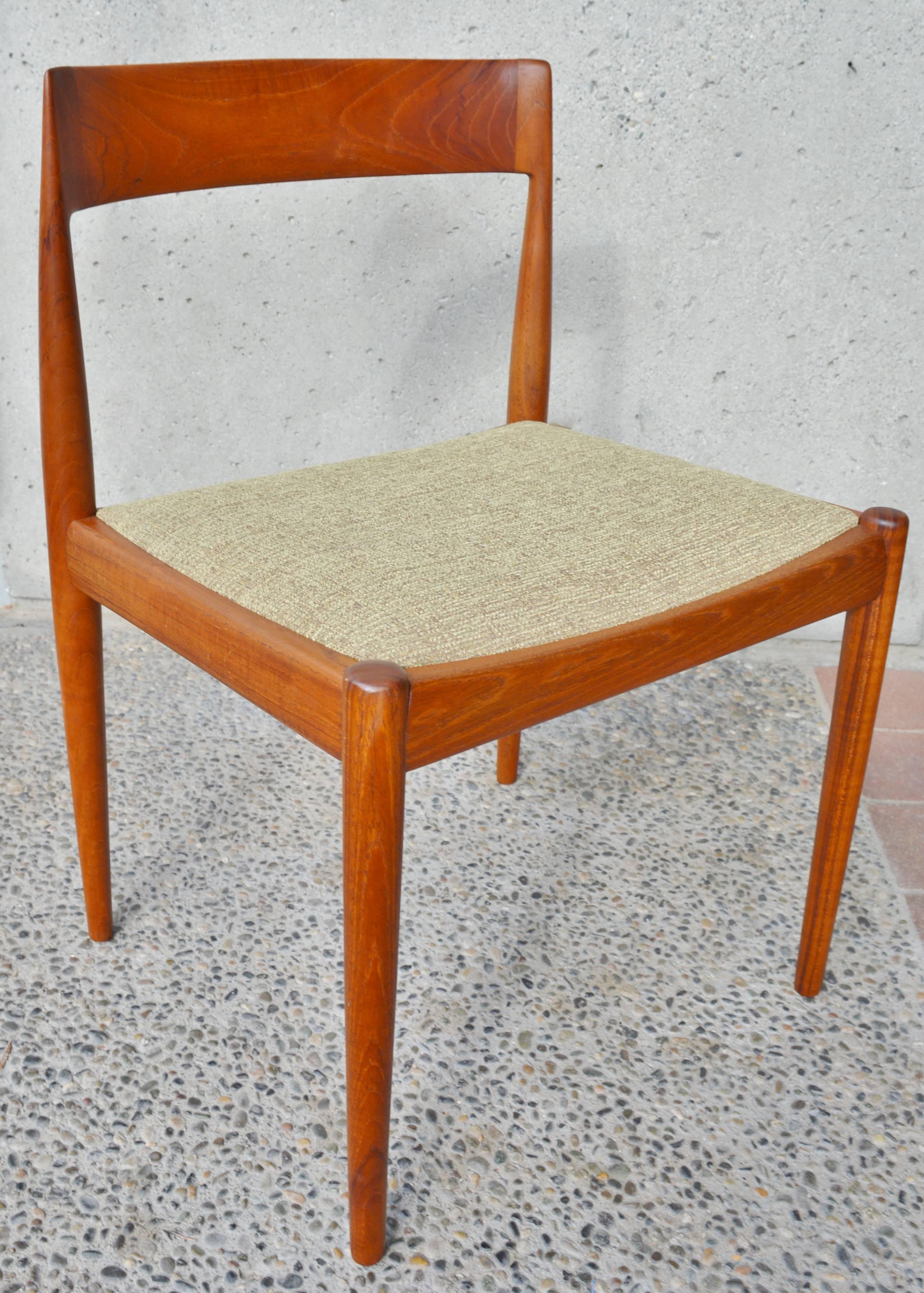 Rare Set of Four Kai Kristiansen Model 4110 Dining Chairs 2