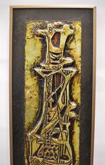 Bruce Onobrakpeya Metal Foil Relief "Desert Spirit" 1988